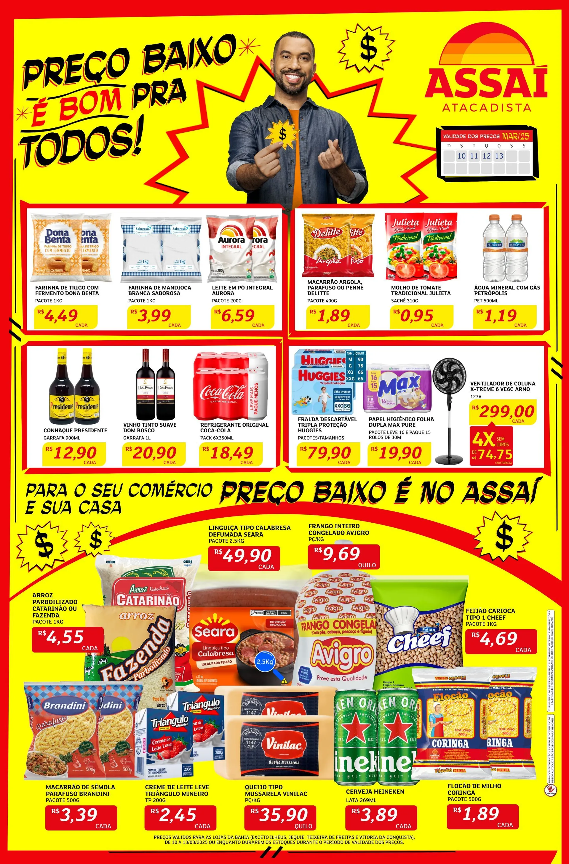 Encarte de Folhetos Assaí Atacadista 10 de março até 13 de março 2025 - Pagina 1