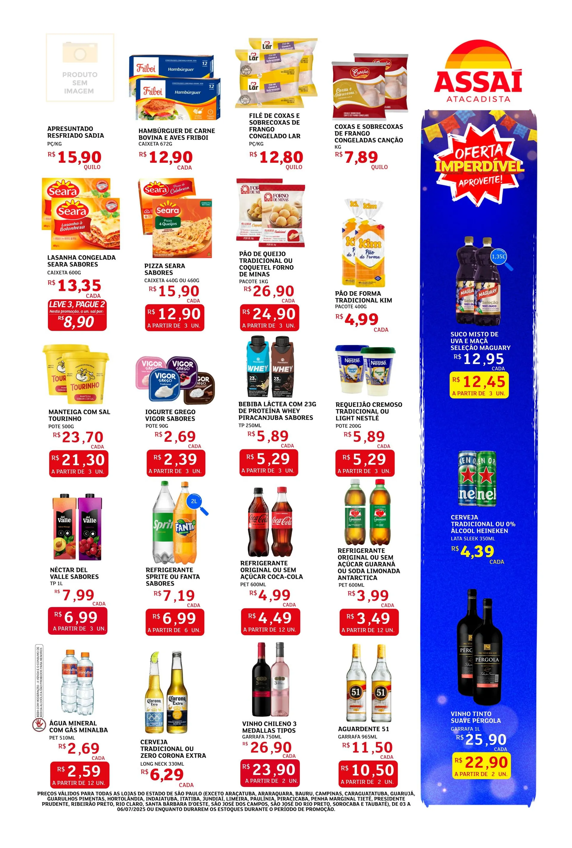 Encarte de Folhetos Assaí Atacadista 3 de julho até 6 de julho 2025 - Pagina 2