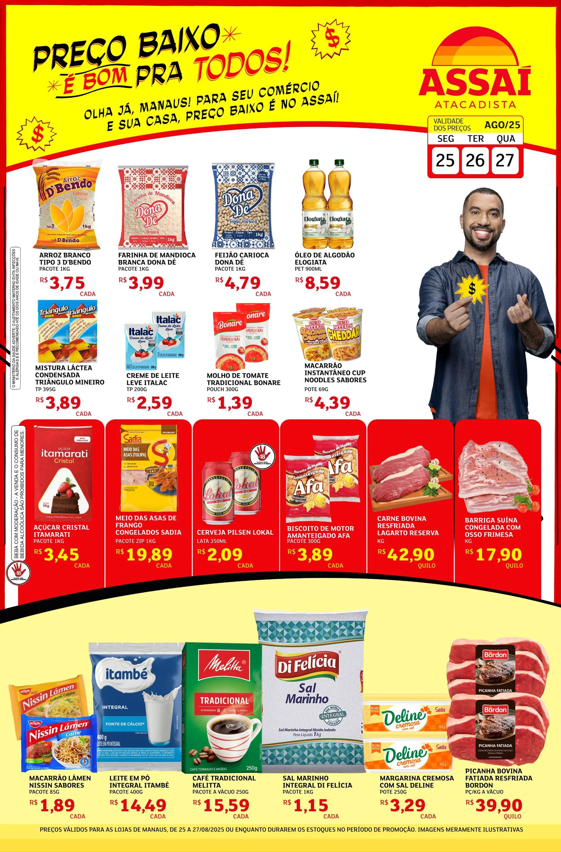 Encarte de Folhetos Assaí Atacadista 26 de agosto até 27 de agosto 2025 - Pagina 1
