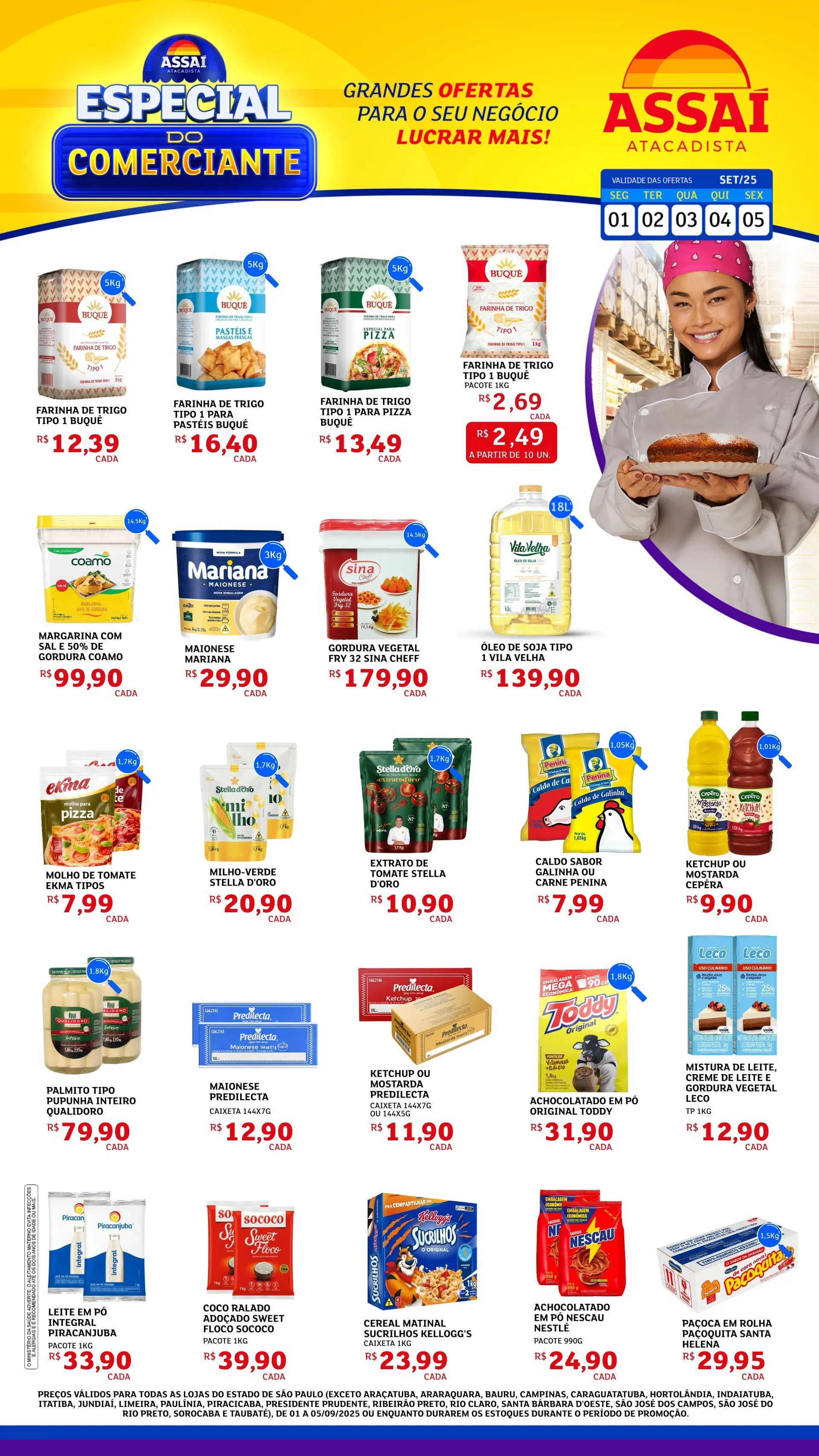 Encarte de Folhetos Assaí Atacadista  1 de setembro até 9 de setembro 2025 - Pagina 1