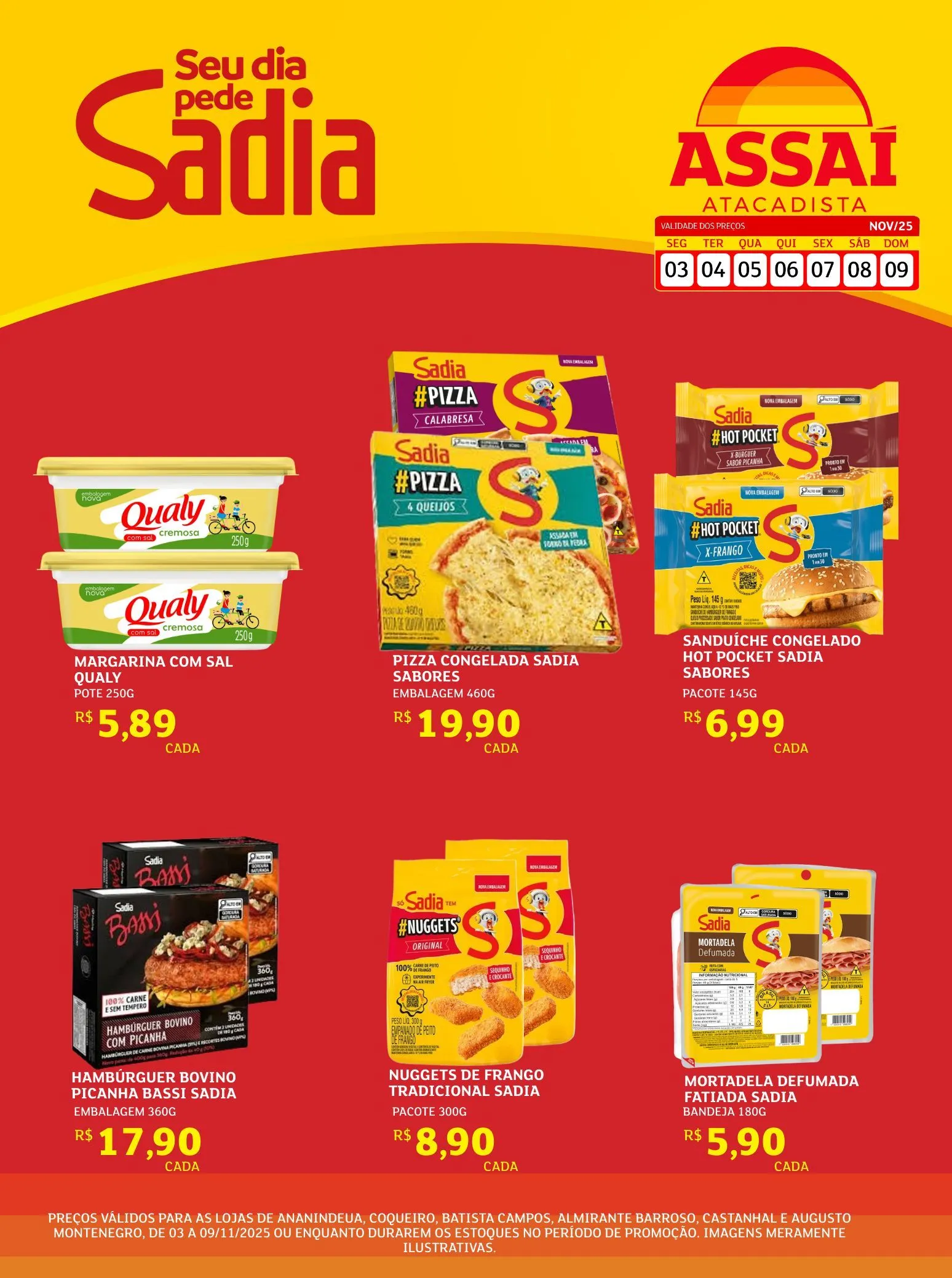 Folhetos Assaí Atacadista  - 3 de novembro 9 de novembro 2025
