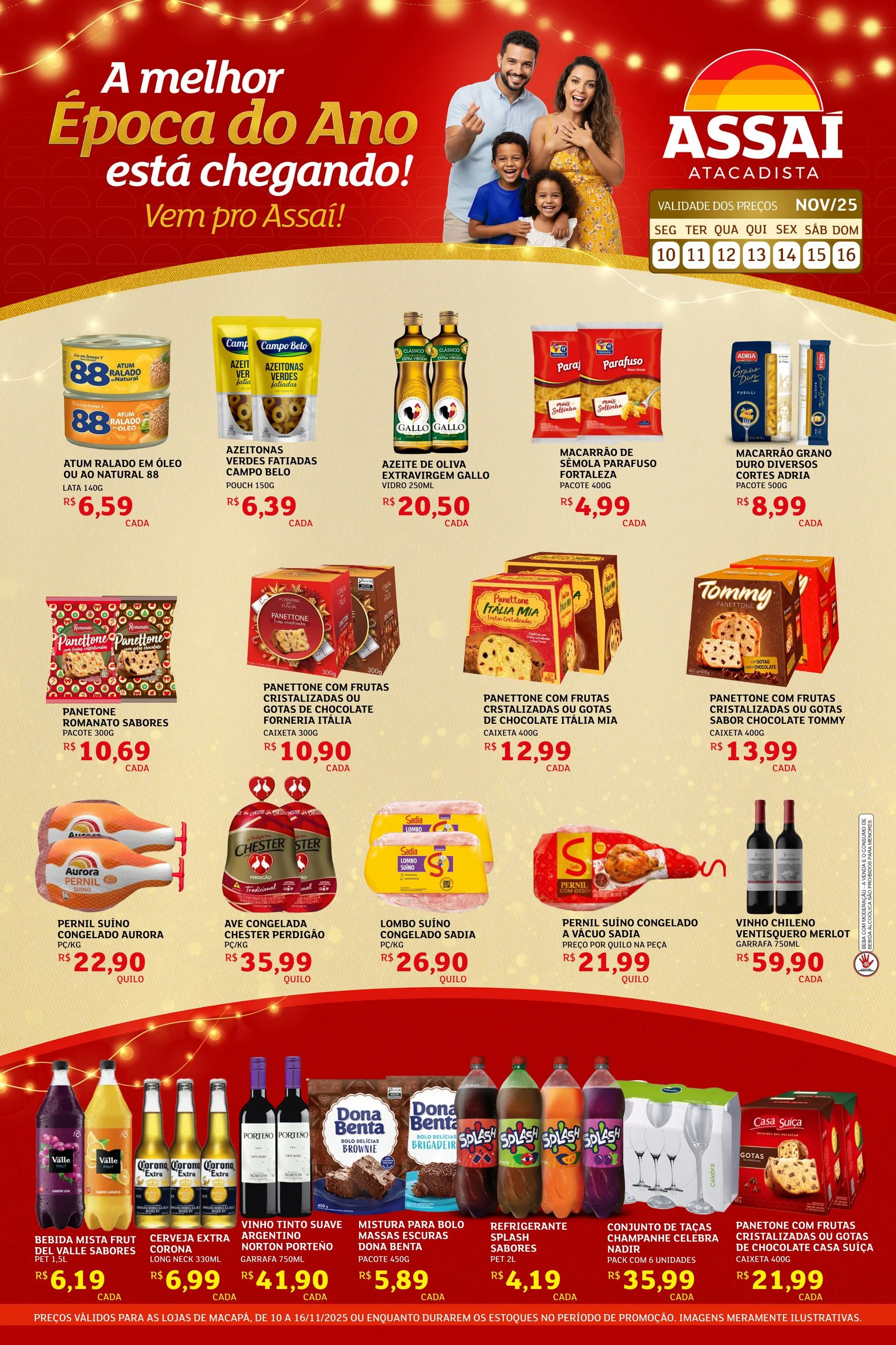 Encarte de Assaí Atacadista Ofertas 10 de novembro até 17 de novembro 2025 - Pagina 1