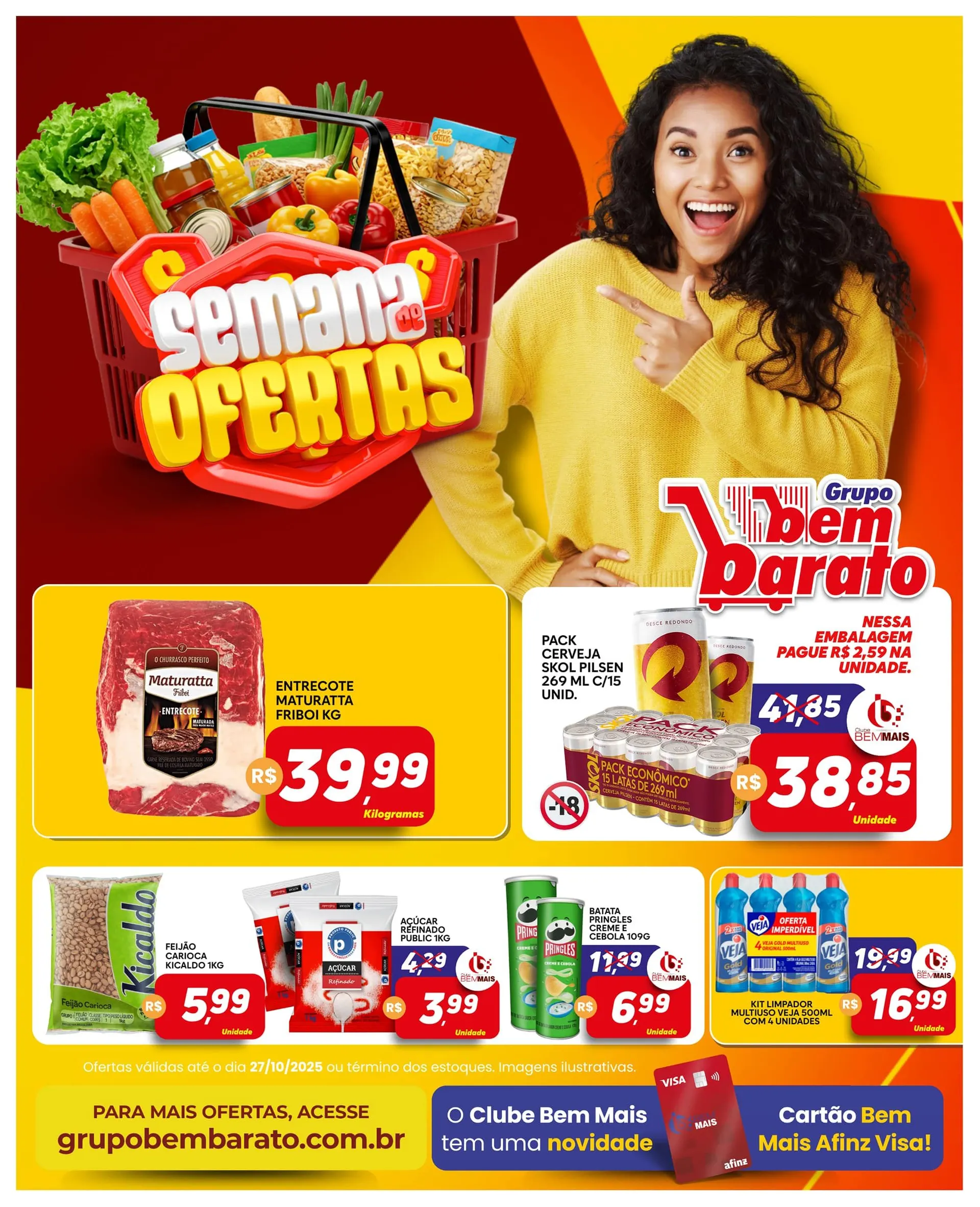 Encarte de  Folhetos Bem Barato 21 de outubro até 27 de outubro 2025 - Pagina 