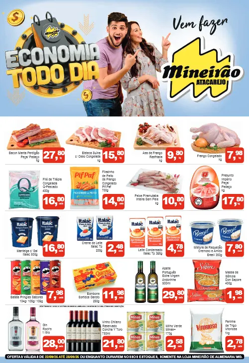 Encarte de Folhetos Mineirão Atacarejo 22 de setembro até 25 de setembro 2025 - Pagina