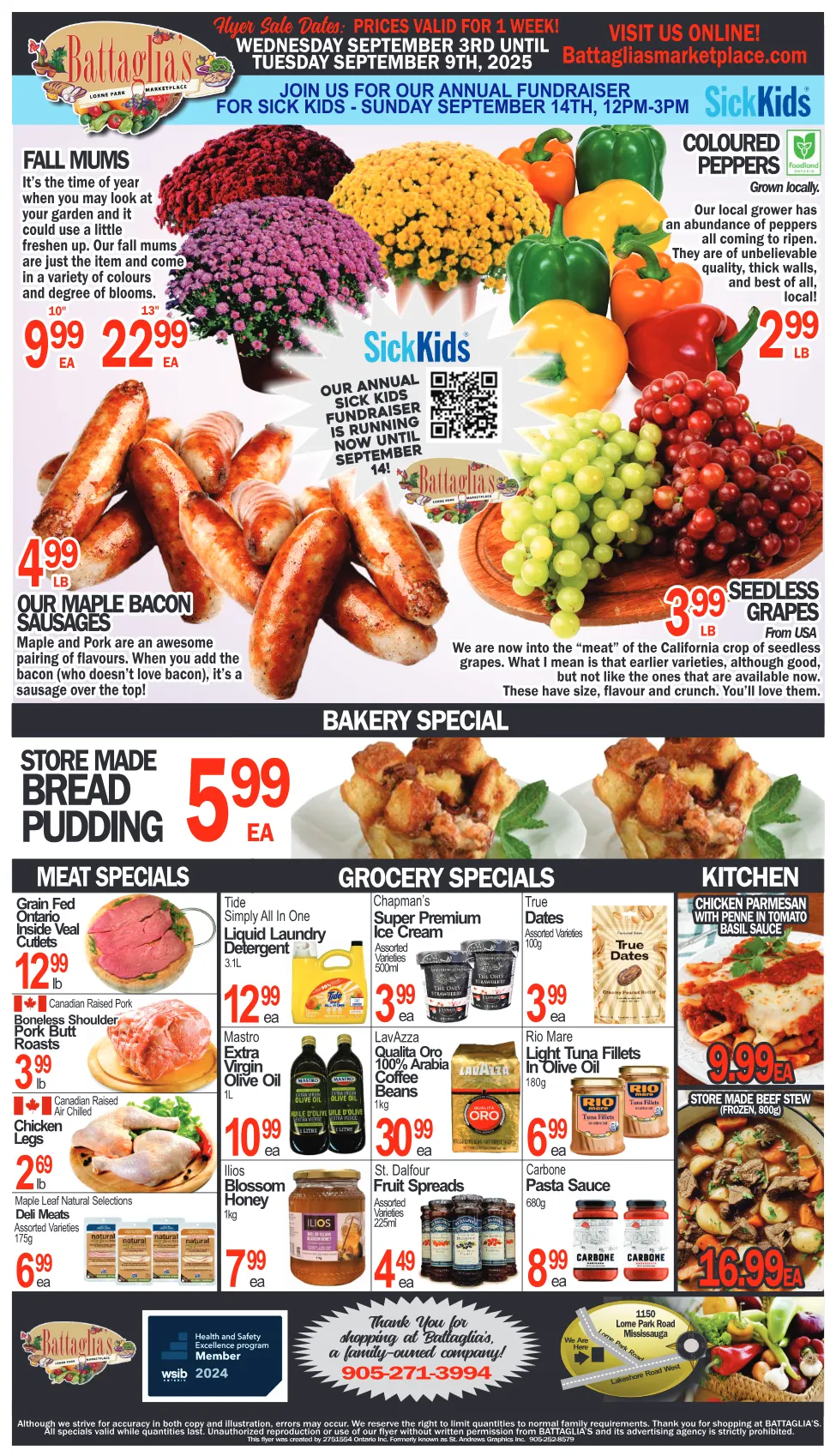 Battaglia's Marketplace flyers from September 5 to September 9 2025 - flyer page 1