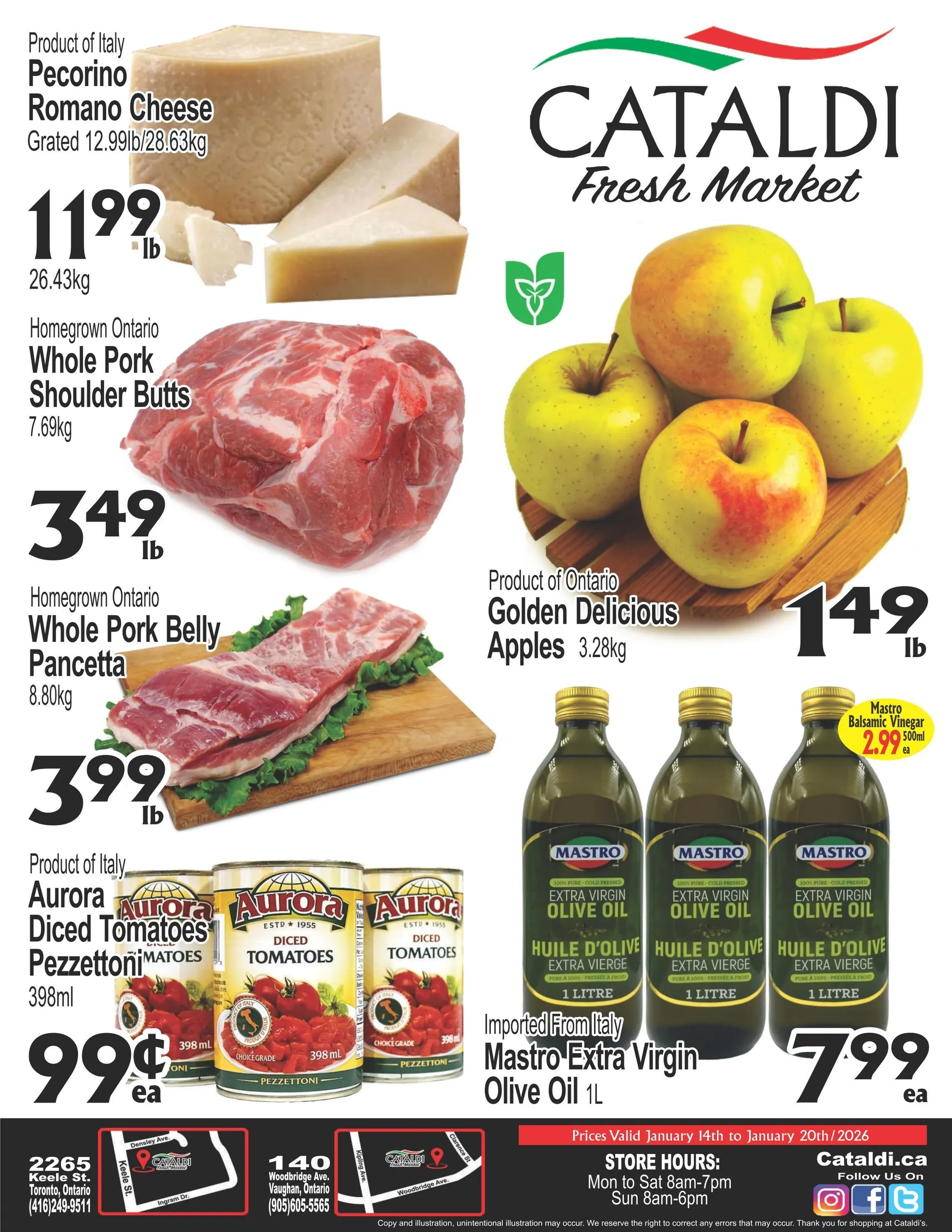 Cataldi Fresh Market Sales from January 14 to January 20 2026 - flyer page 1
