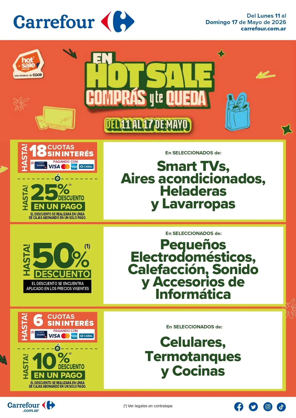Ofertas de Carrefour Hot sale 11 de mayo al 17 de mayo 2026 - Página 1 del catálogo