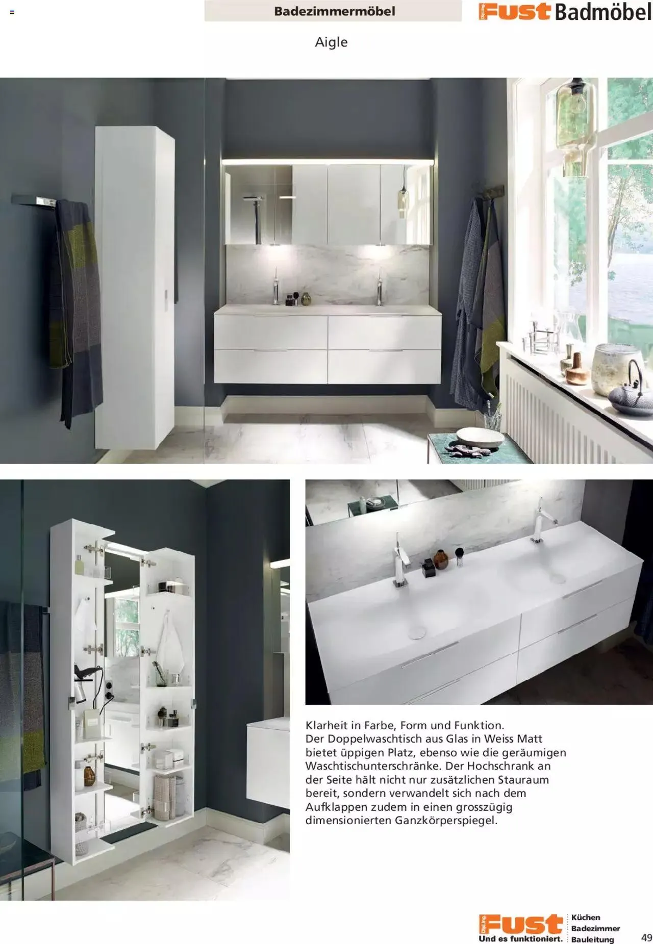 Fust Aktionen Badezimmermagazin von 17. April bis 31. Dezember 2024 - Prospekt seite 49