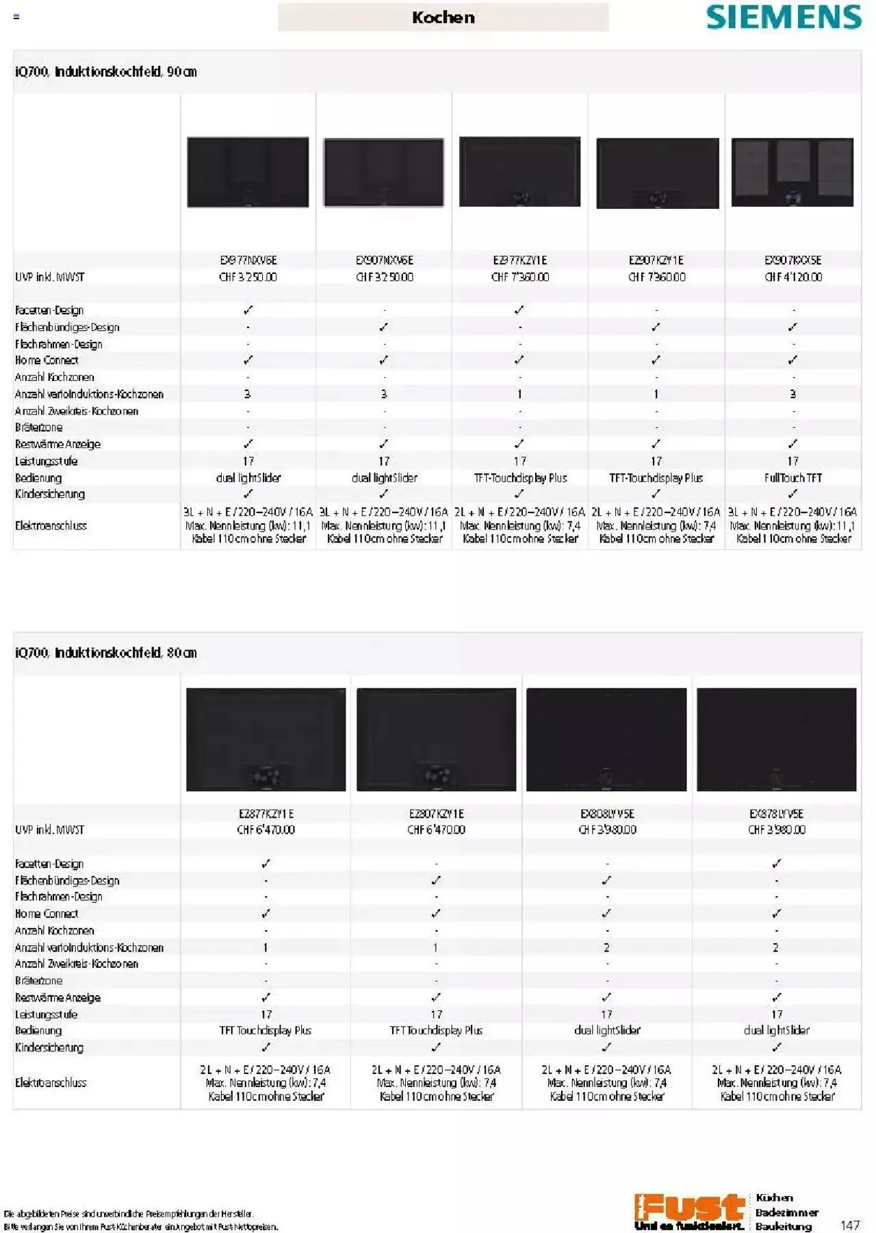 Fust Küchen- und Badezimmerprospekt von 4. März bis 31. Dezember 2024 - Prospekt seite  147