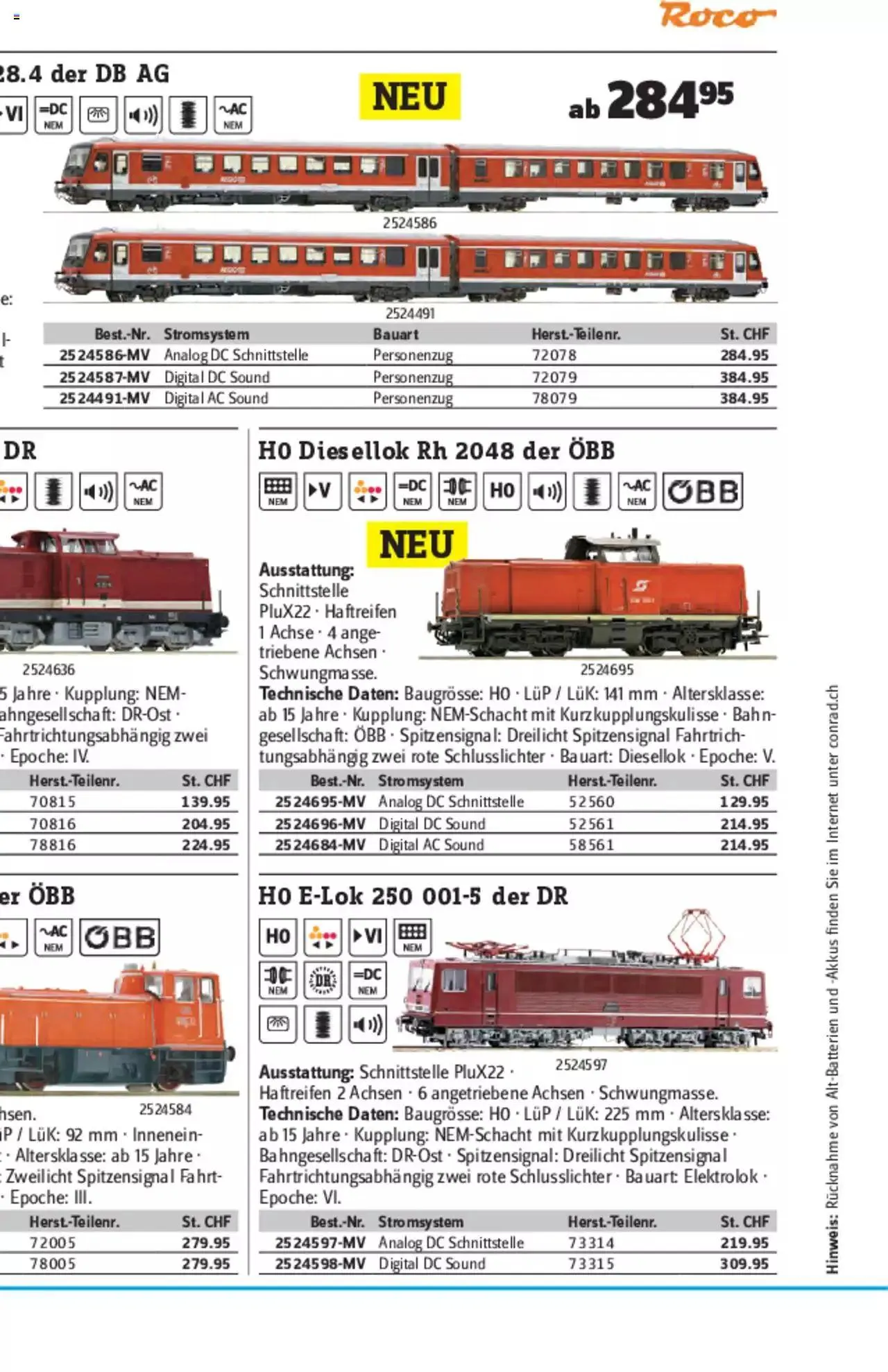 Conrad - Modellbahn Katalog 2022/23 von 5. September bis 31. Dezember 2023 - Prospekt seite  60