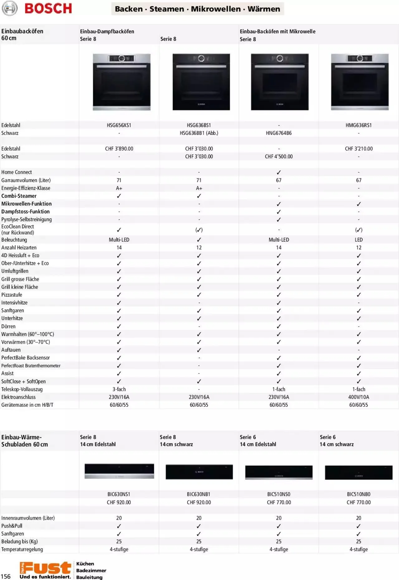Fust - Küchenmagazin - Riesenauswahl von 22. Februar bis 31. Dezember 2023 - Prospekt seite 156