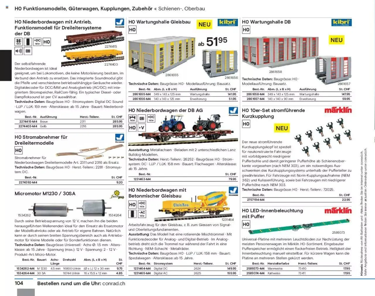Conrad Modellbahn Katalog 2023/24 von 5. September bis 31. Dezember 2023 - Prospekt seite  106