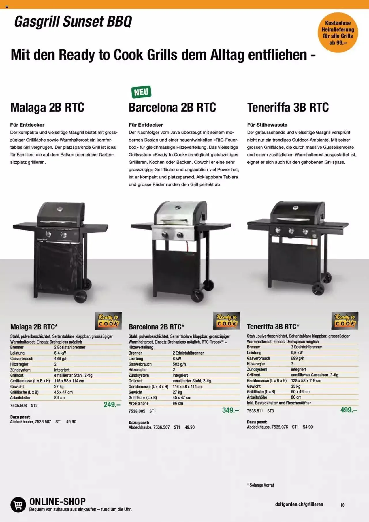 DO IT+GARDEN MIGROS - Grill von 13. Februar bis 31. Dezember 2023 - Prospekt seite  18