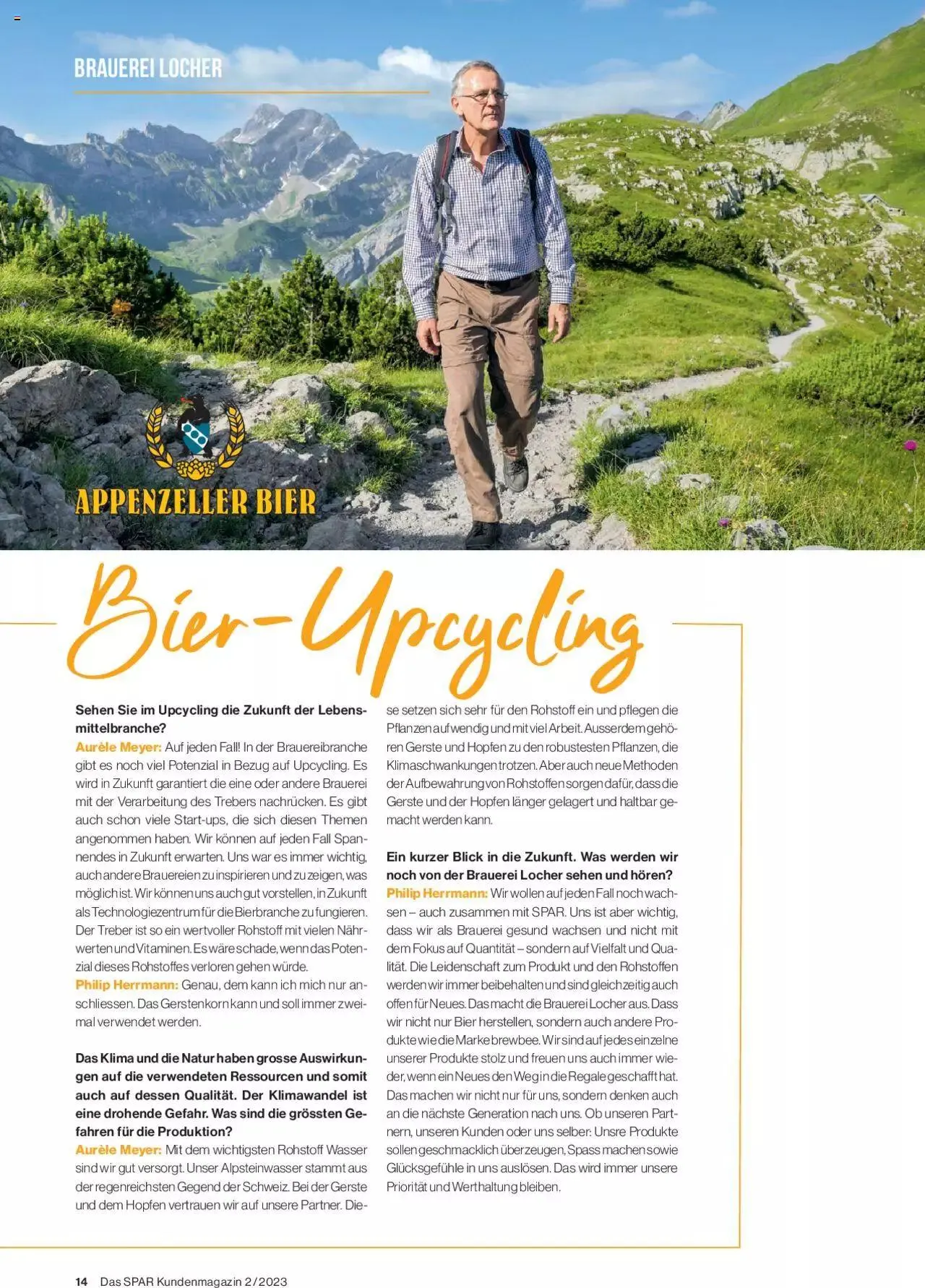 SPAR Kundenmagazin von 31. Mai bis 31. Dezember 2023 - Prospekt seite 14