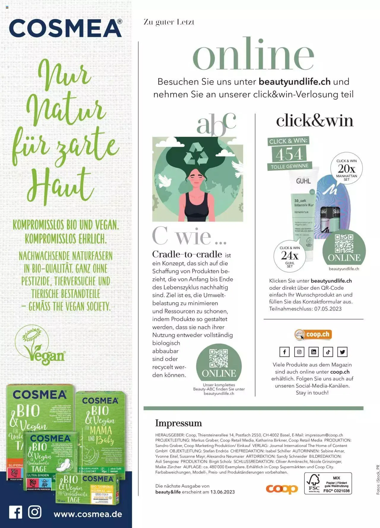 Coop Beauty & Life von 3. April bis 31. Dezember 2023 - Prospekt seite  86