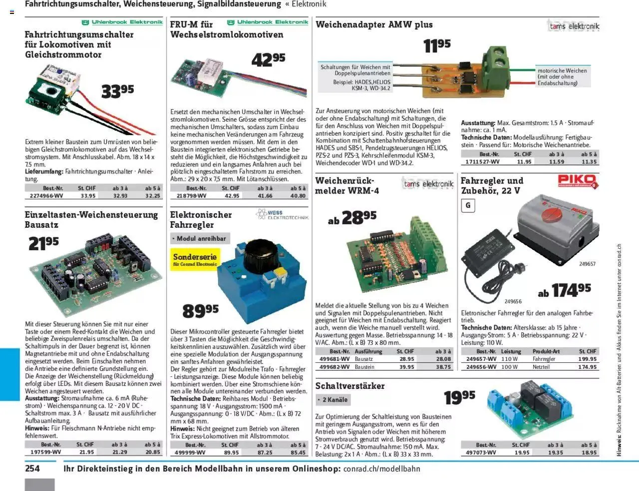 Conrad - Modellbahn 2021/22 von 1. Januar bis 31. Dezember 2023 - Prospekt seite  256