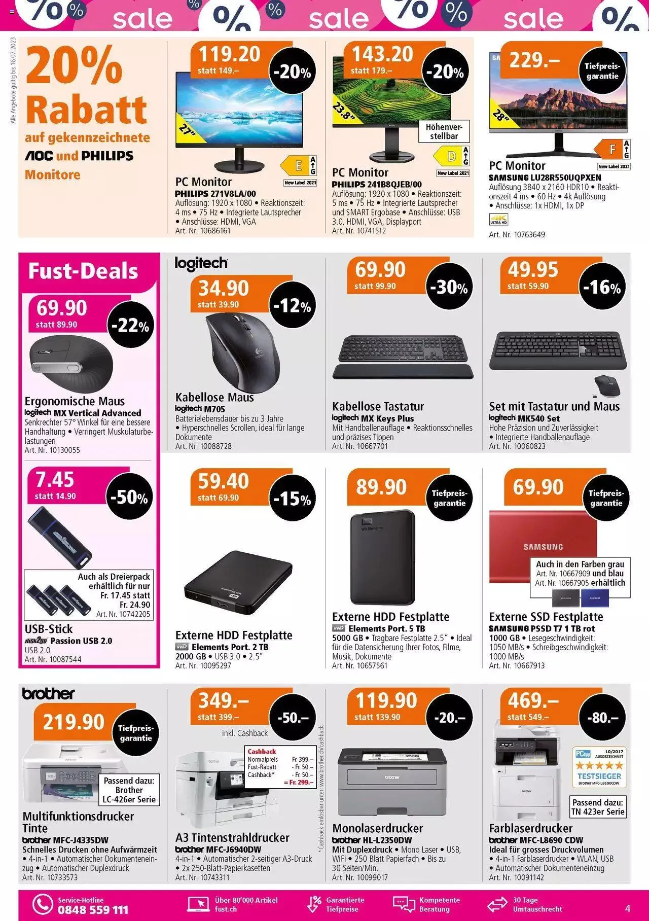 Fust Multimedia Post von 4. Juli bis 23. Juli 2023 - Prospekt seite  4