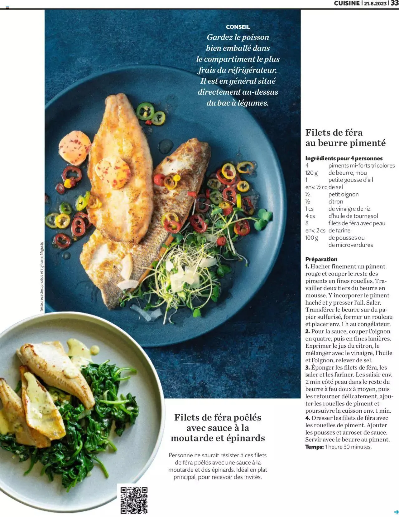 Migros - Magazin FR von 21. August bis 31. Dezember 2023 - Prospekt seite  33