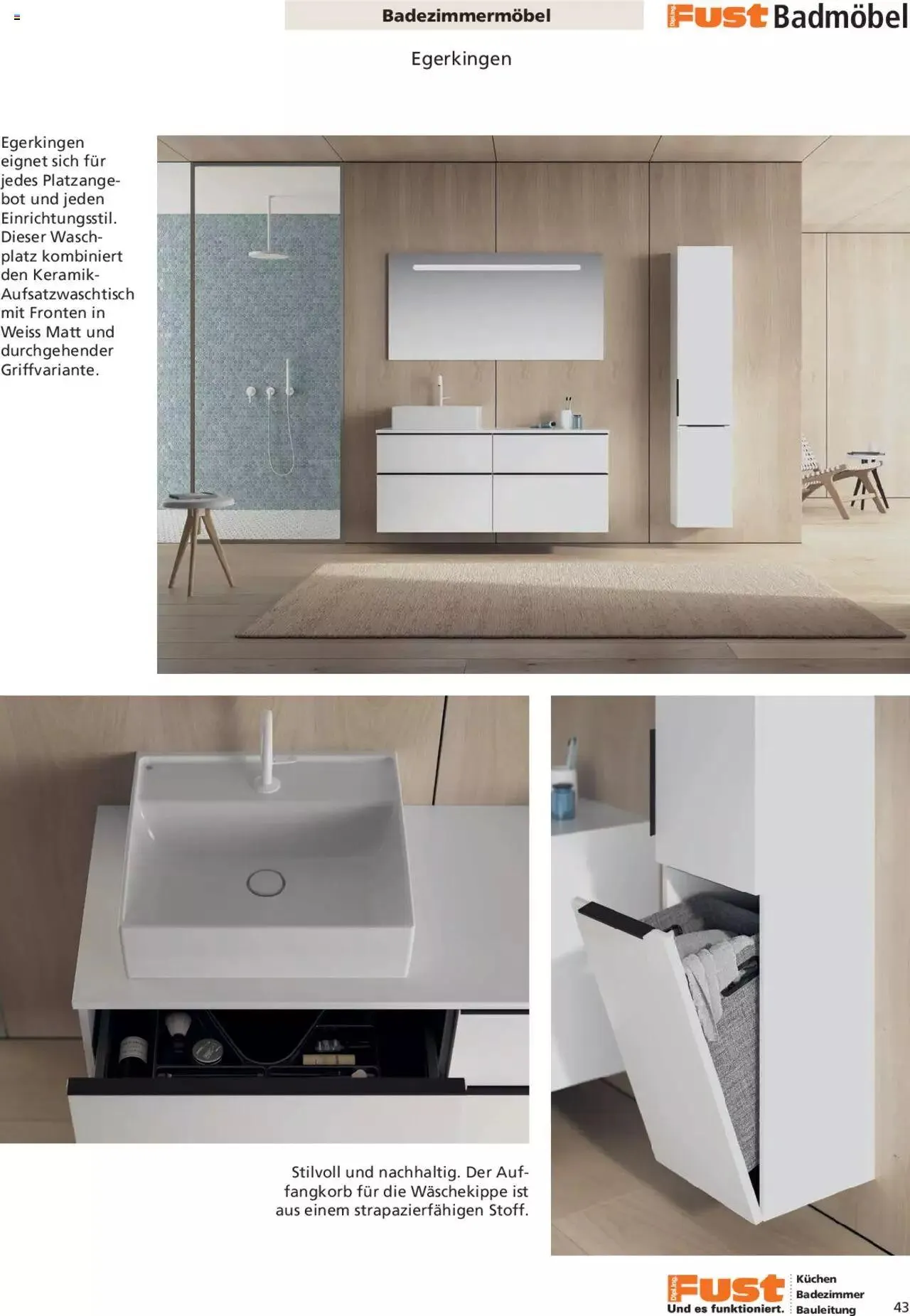 Fust Aktionen Badezimmermagazin von 17. April bis 31. Dezember 2024 - Prospekt seite 43