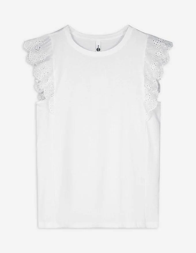 Shirt - Ärmel mit Volants