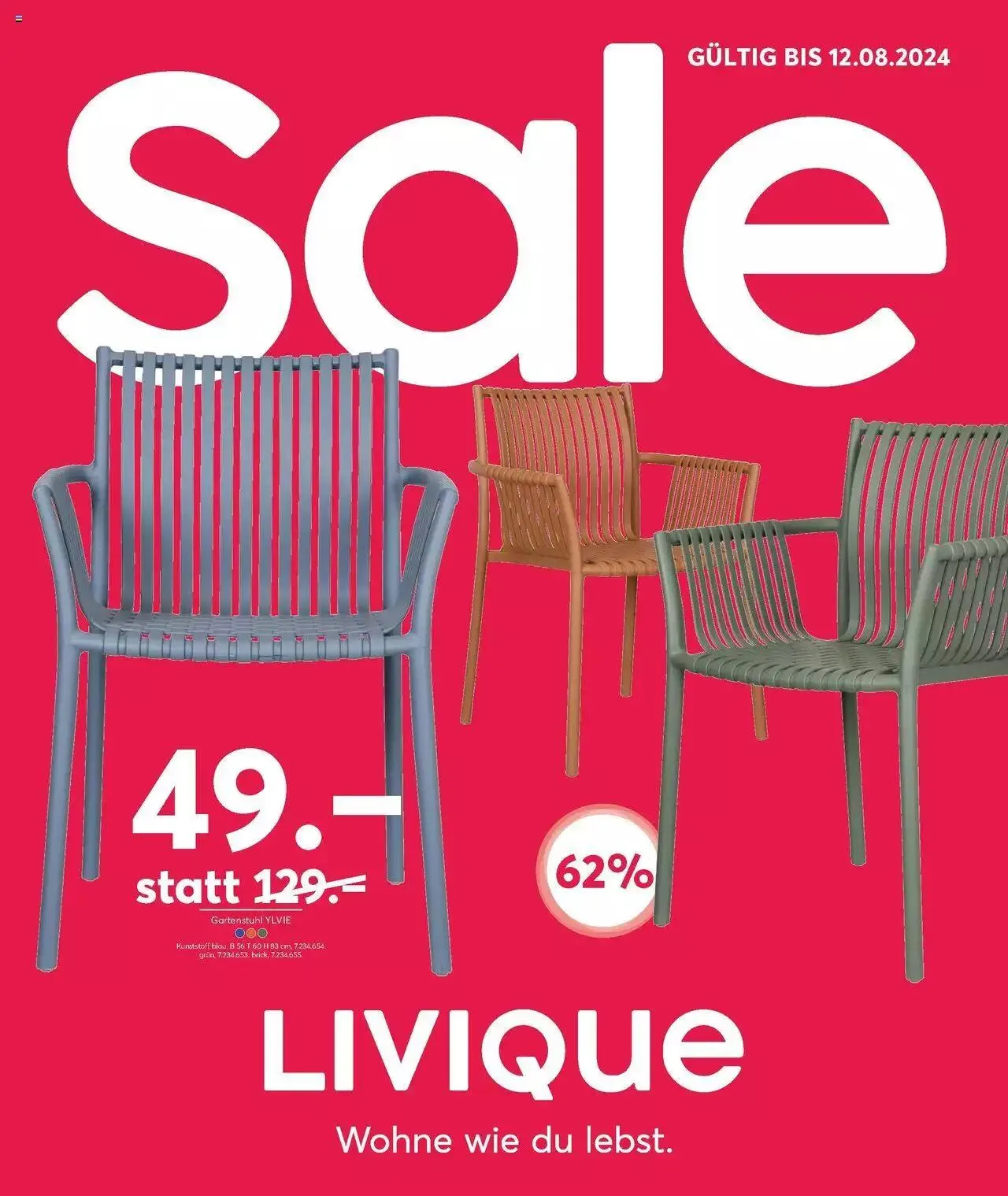 Livique Sale von 25. Juni bis 12. August 2024 - Prospekt seite 1