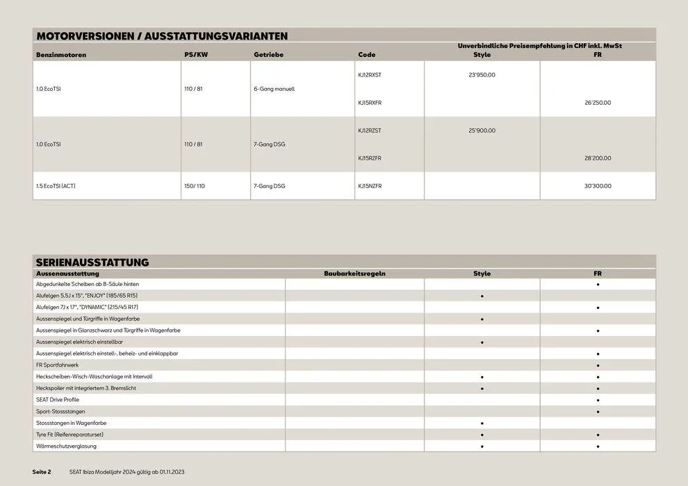 SEAT Ibiza 2024 von 13. November bis 31. Dezember 2024 - Prospekt seite  2