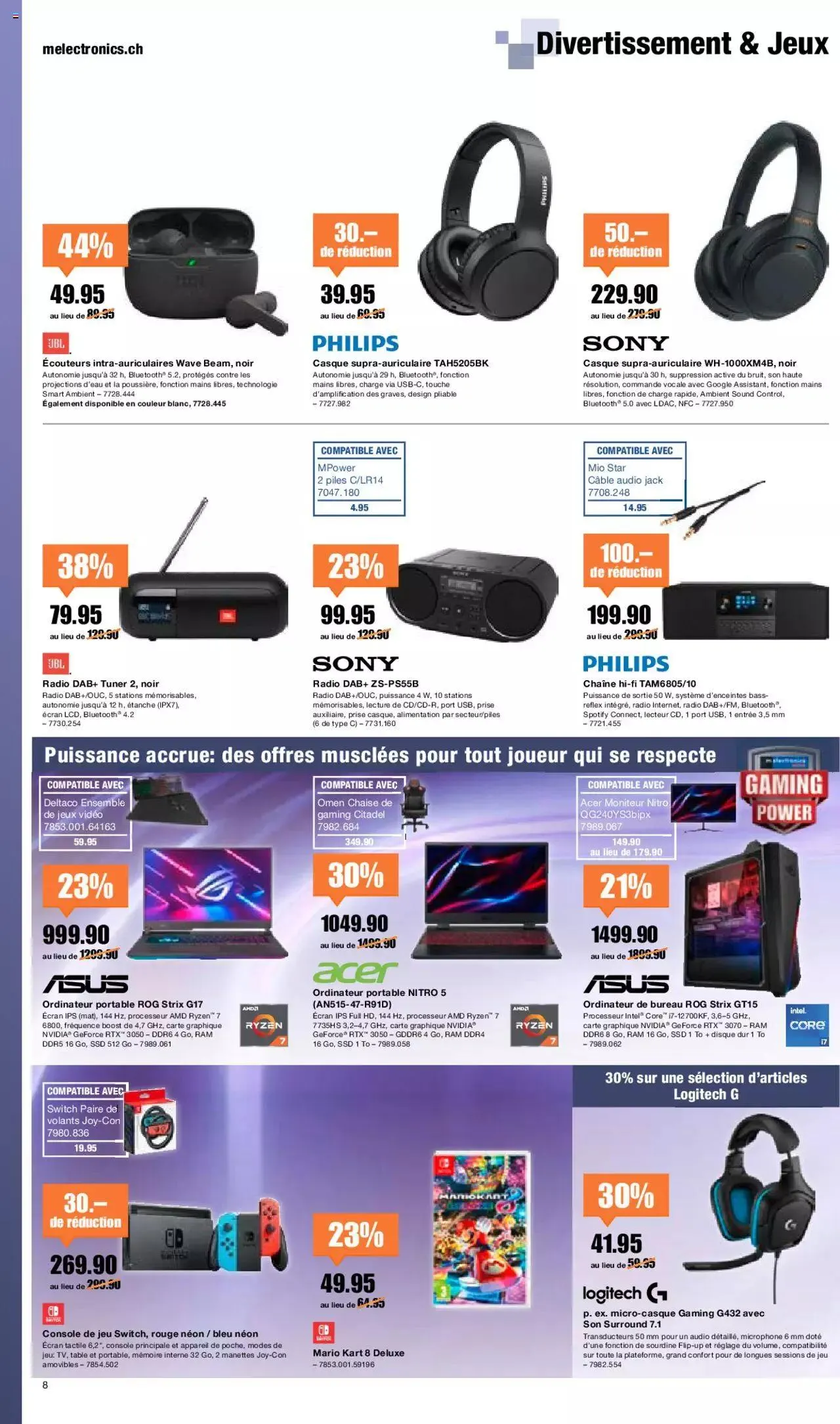 Melectronics - Prospectus von 19. September bis 9. Oktober 2023 - Prospekt seite 8