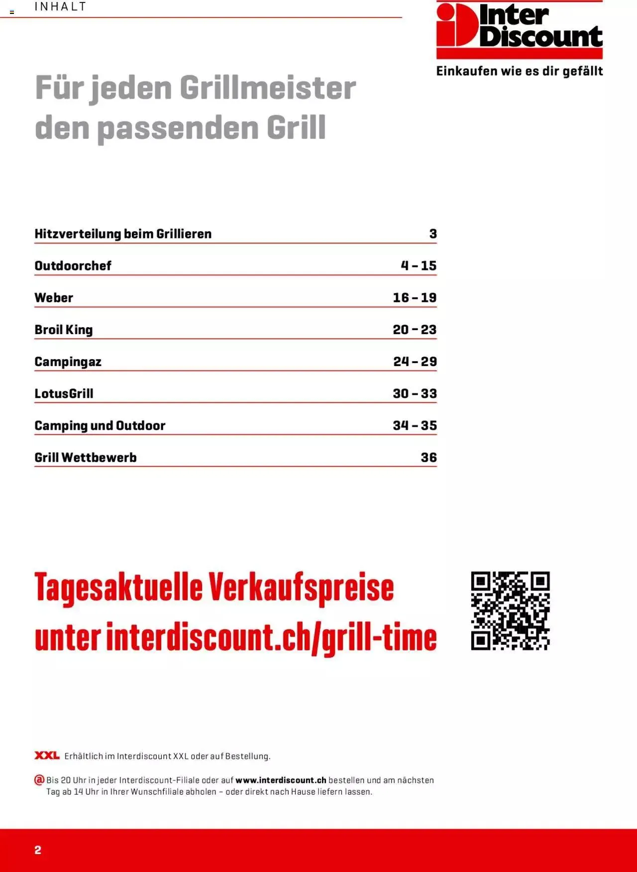 Interdiscount Prospekt Grill von 13. März bis 31. Dezember 2023 - Prospekt seite  2
