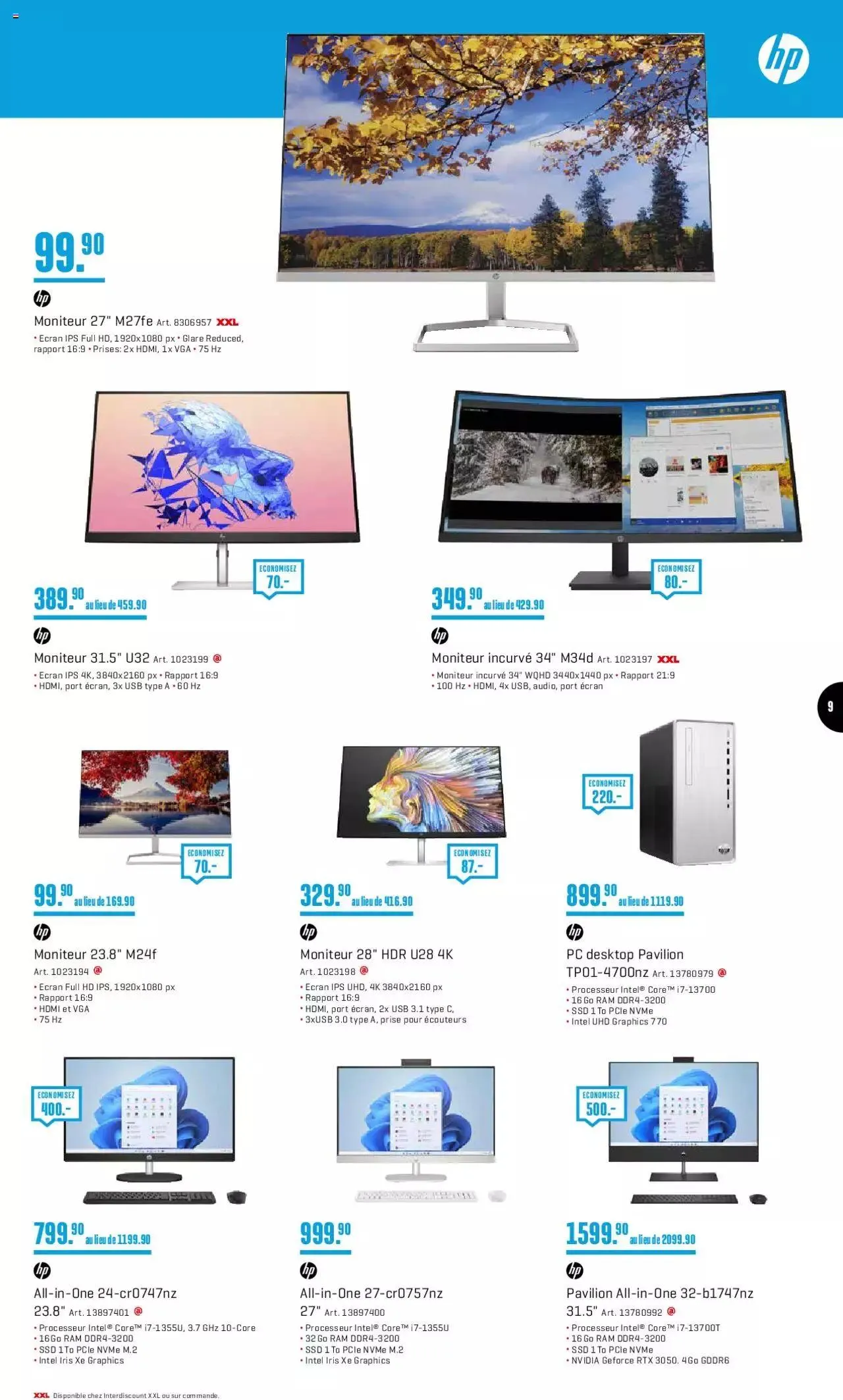 Interdiscount Aktionen FR von 4. Dezember bis 24. Dezember 2023 - Prospekt seite 9