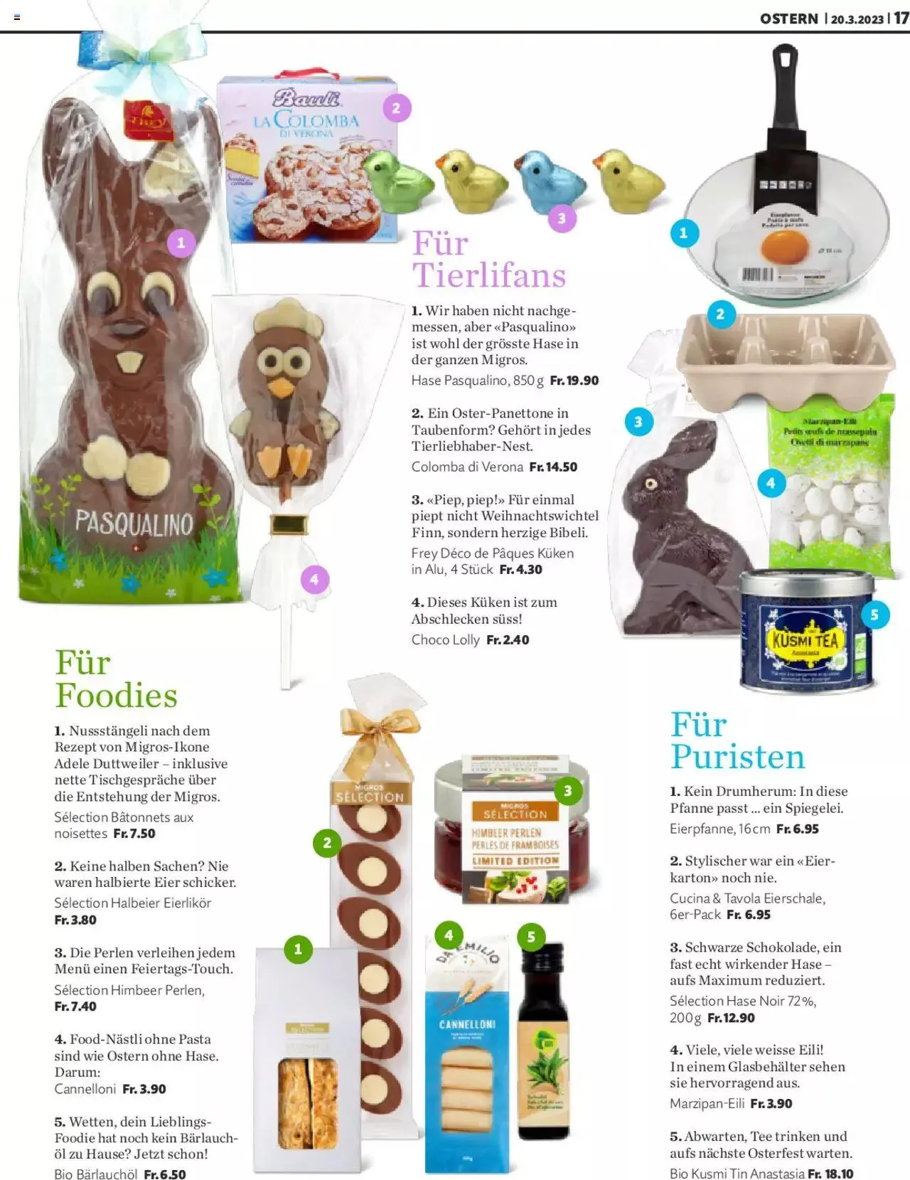 Migros - Magazin von 20. März bis 31. Dezember 2023 - Prospekt seite  17