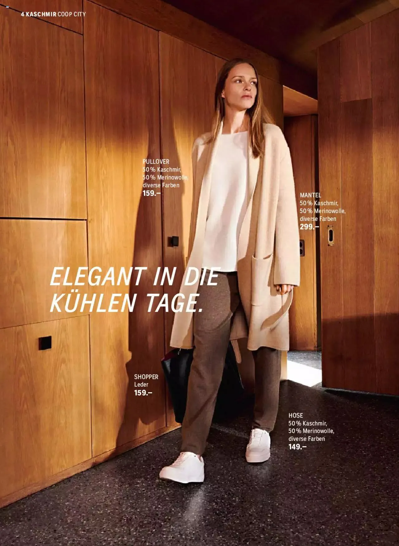 Coop City Aktionen Cashmere Collection von 5. September bis 31. Dezember 2023 - Prospekt seite  4