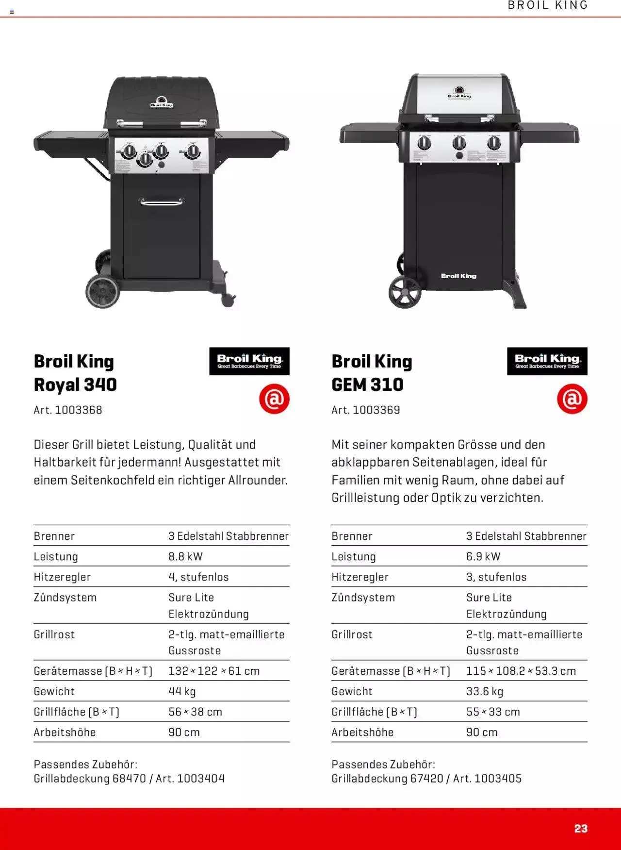 Interdiscount Grill Prospekt von 13. März bis 31. Dezember 2023 - Prospekt seite  23