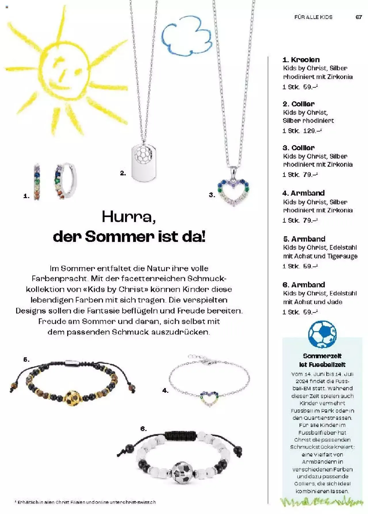 Coop Magazin Familien von 18. Juni bis 31. Dezember 2024 - Prospekt seite  67
