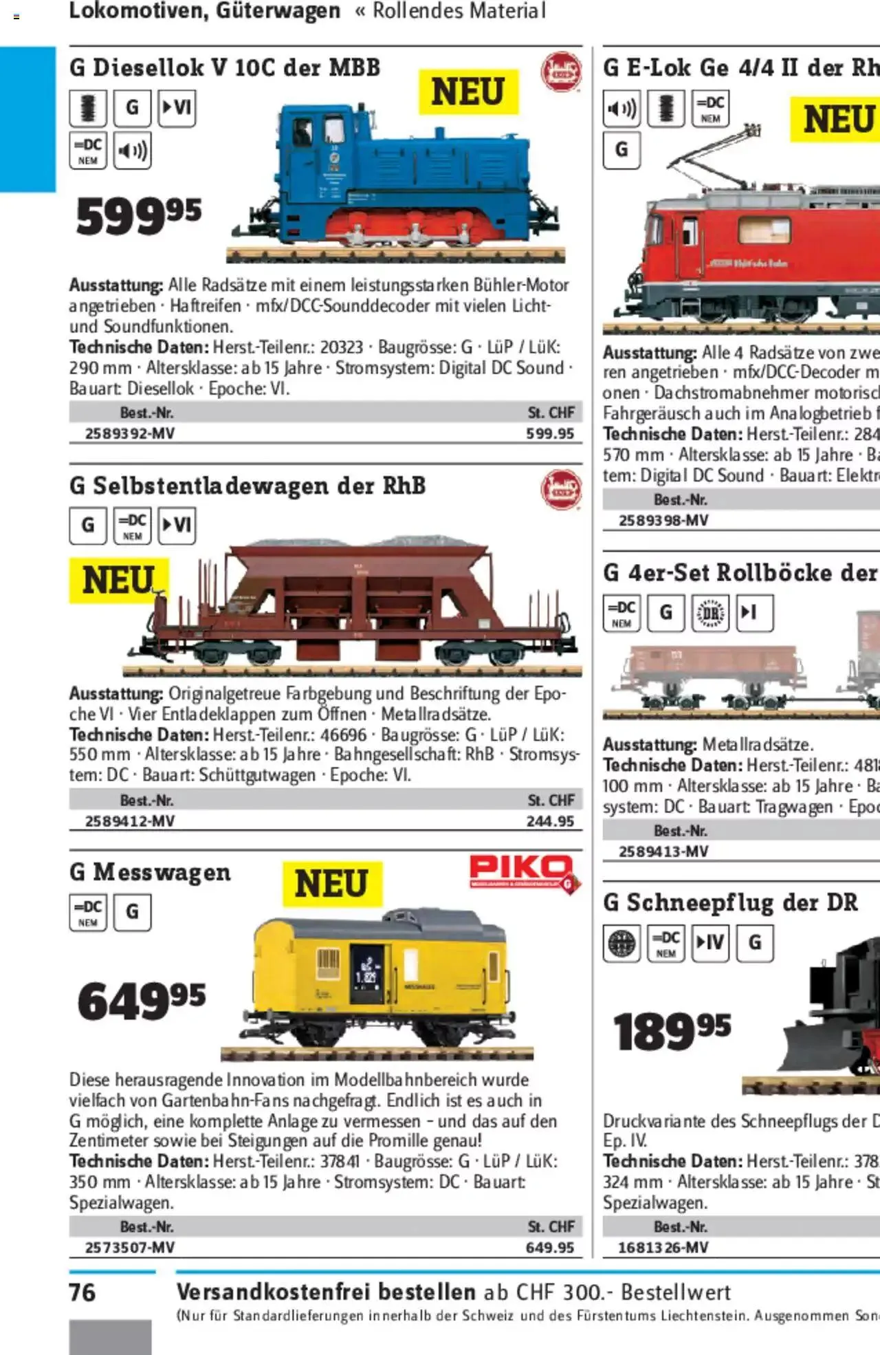 Conrad - Modellbahn Katalog 2022/23 von 5. September bis 31. Dezember 2023 - Prospekt seite  155