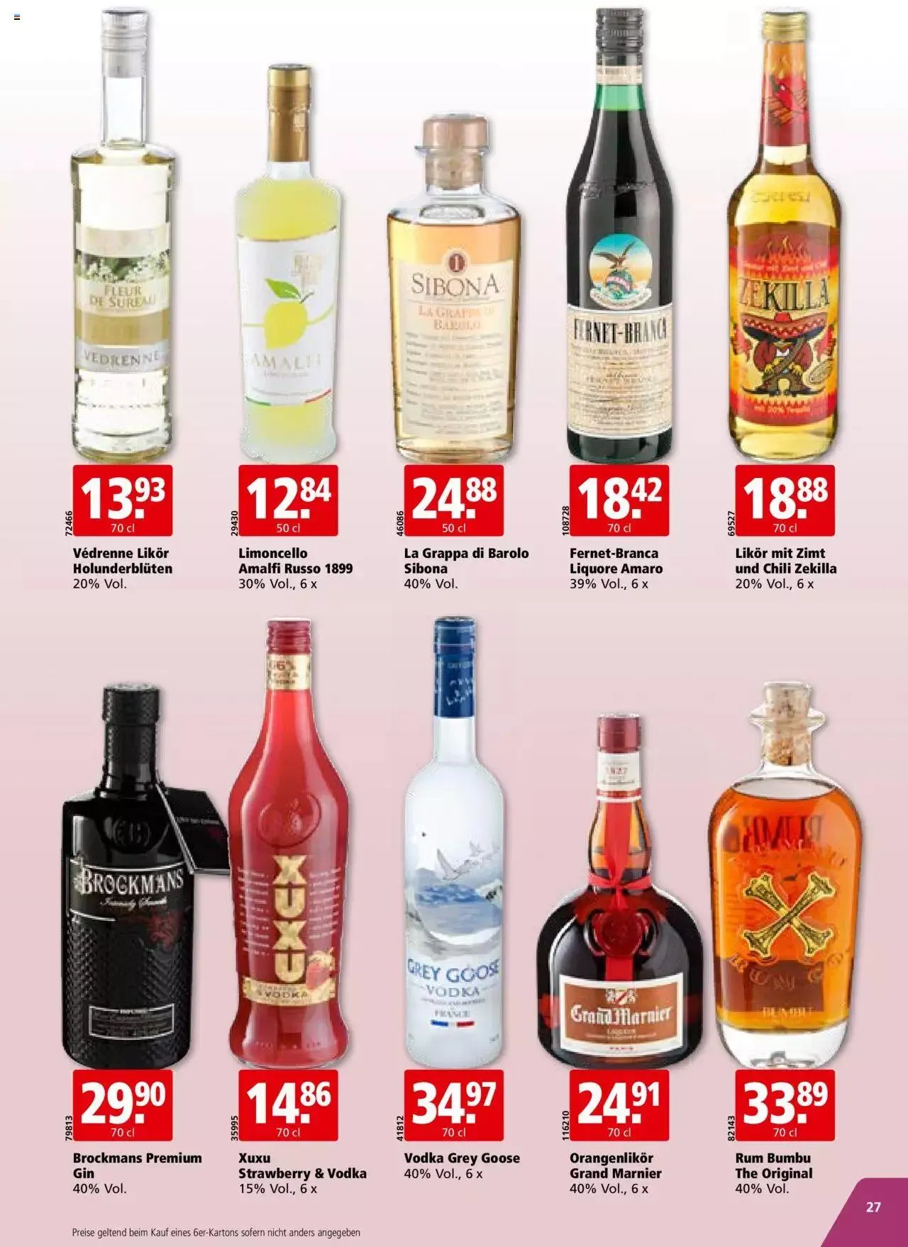 Aligro Aktionen für Businesskunden - Chavannes, Matran, Genf, Sitten von 4. Dezember bis 9. Dezember 2023 - Prospekt seite 27