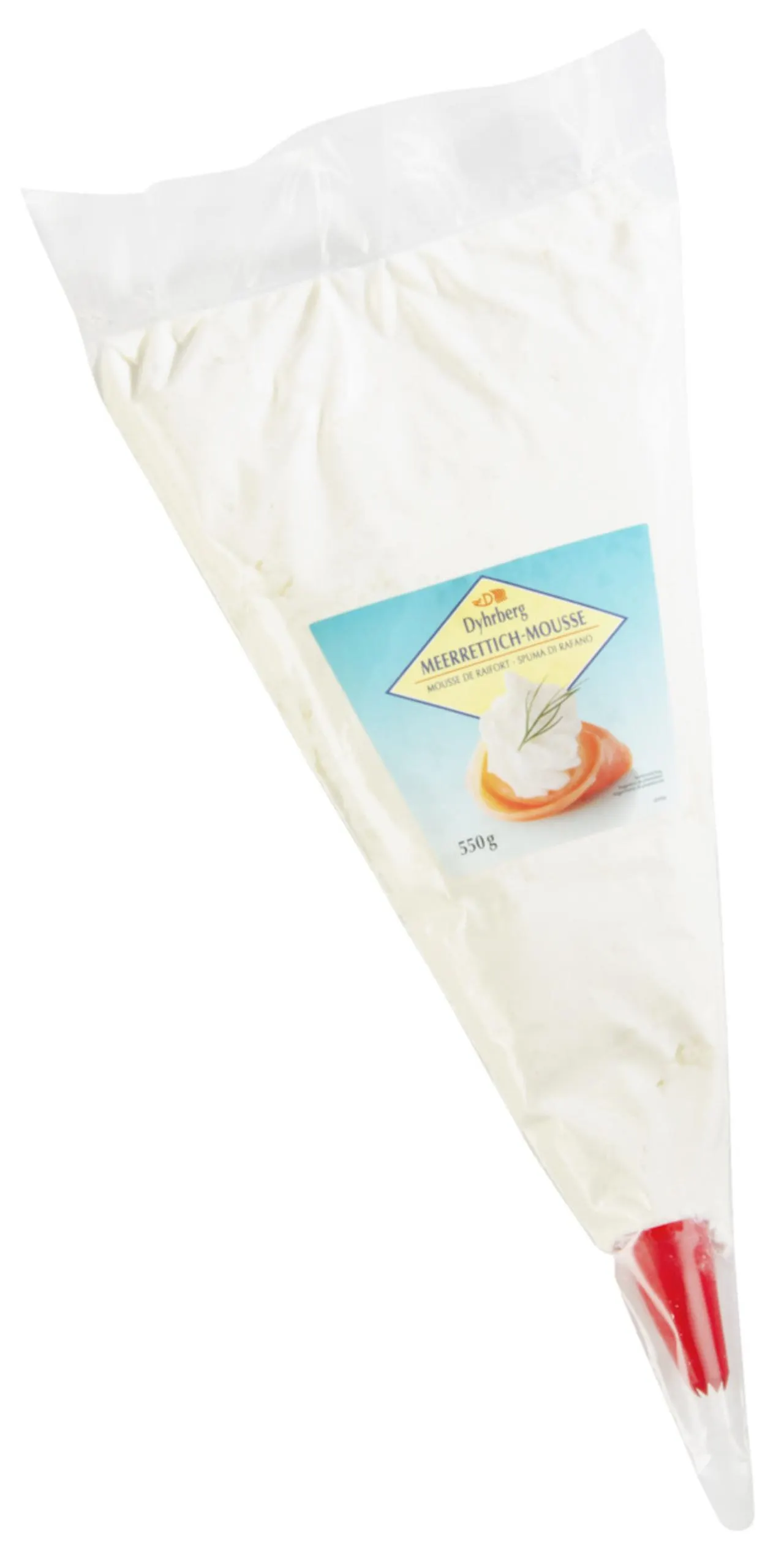 , hergestellt in Dänemark, im Spritzsack