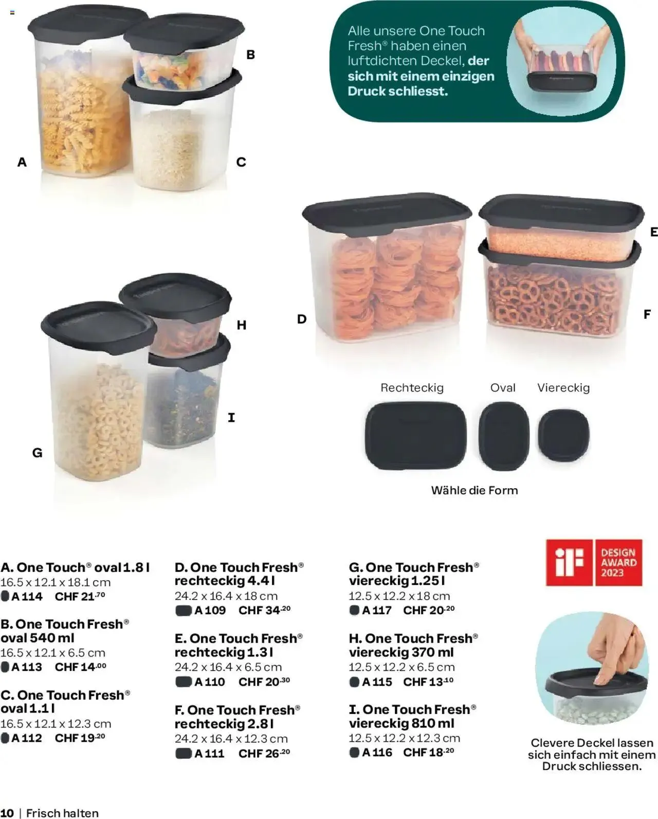 Tupperware Aktionen Herbst / Winter 2024/25 von 2. September bis 31. Dezember 2024 - Prospekt seite  10