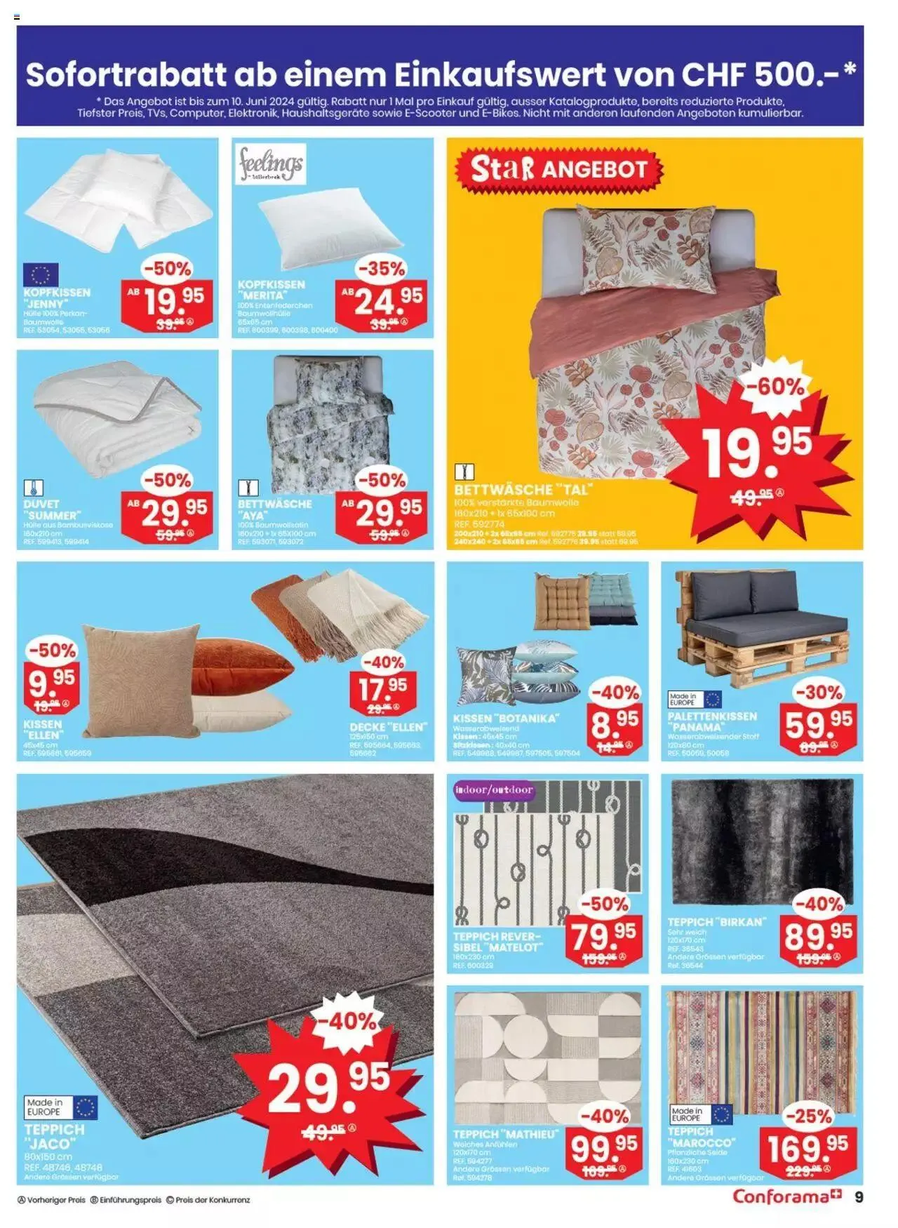 Conforama Aktionen von 4. Juni bis 17. Juni 2024 - Prospekt seite 9
