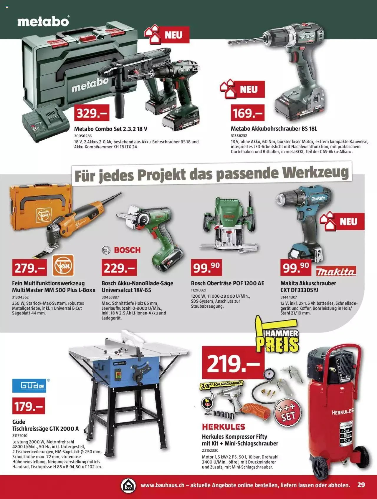 Bauhaus Aktionen von 27. November bis 31. Dezember 2023 - Prospekt seite 29