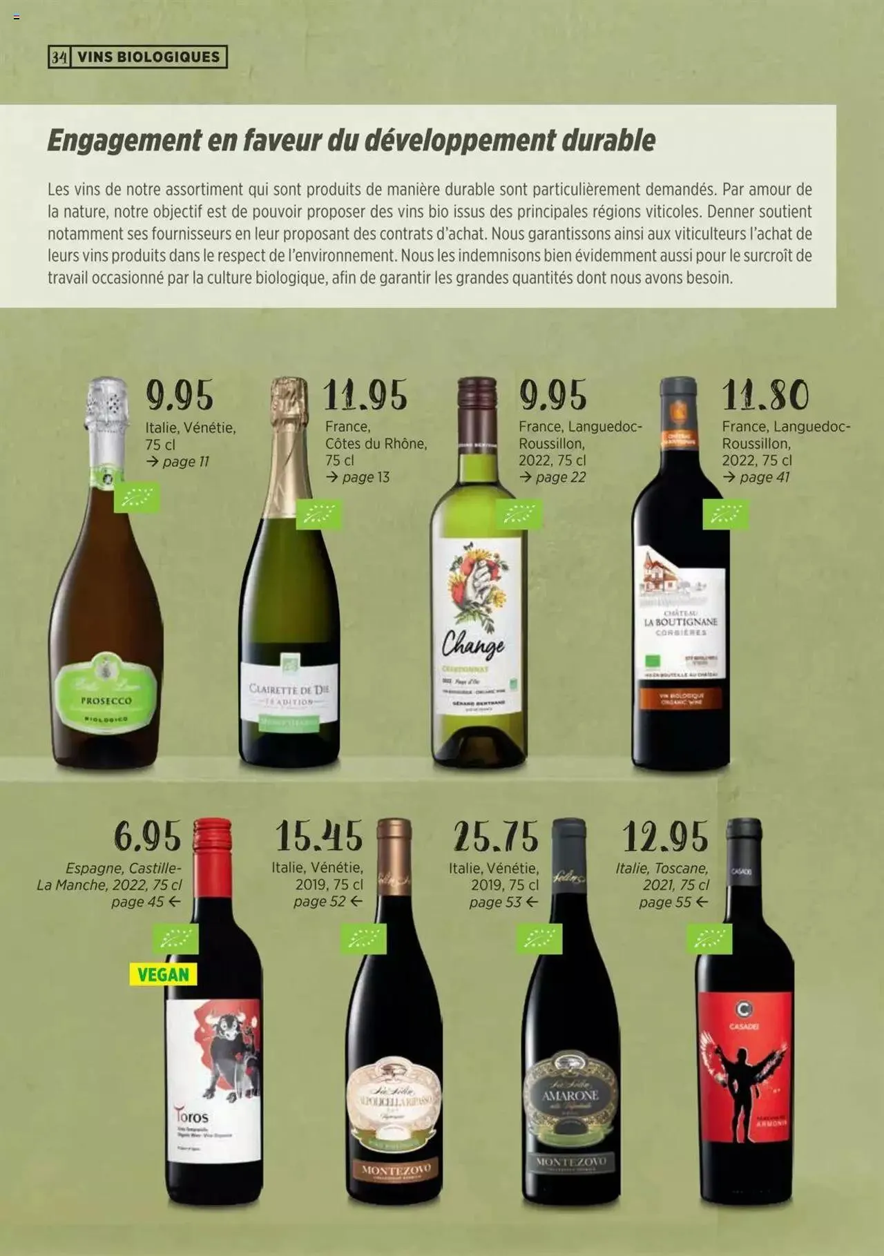 Denner Guide des vins 2023 /2024 FR von 11. September bis 31. Dezember 2024 - Prospekt seite 34