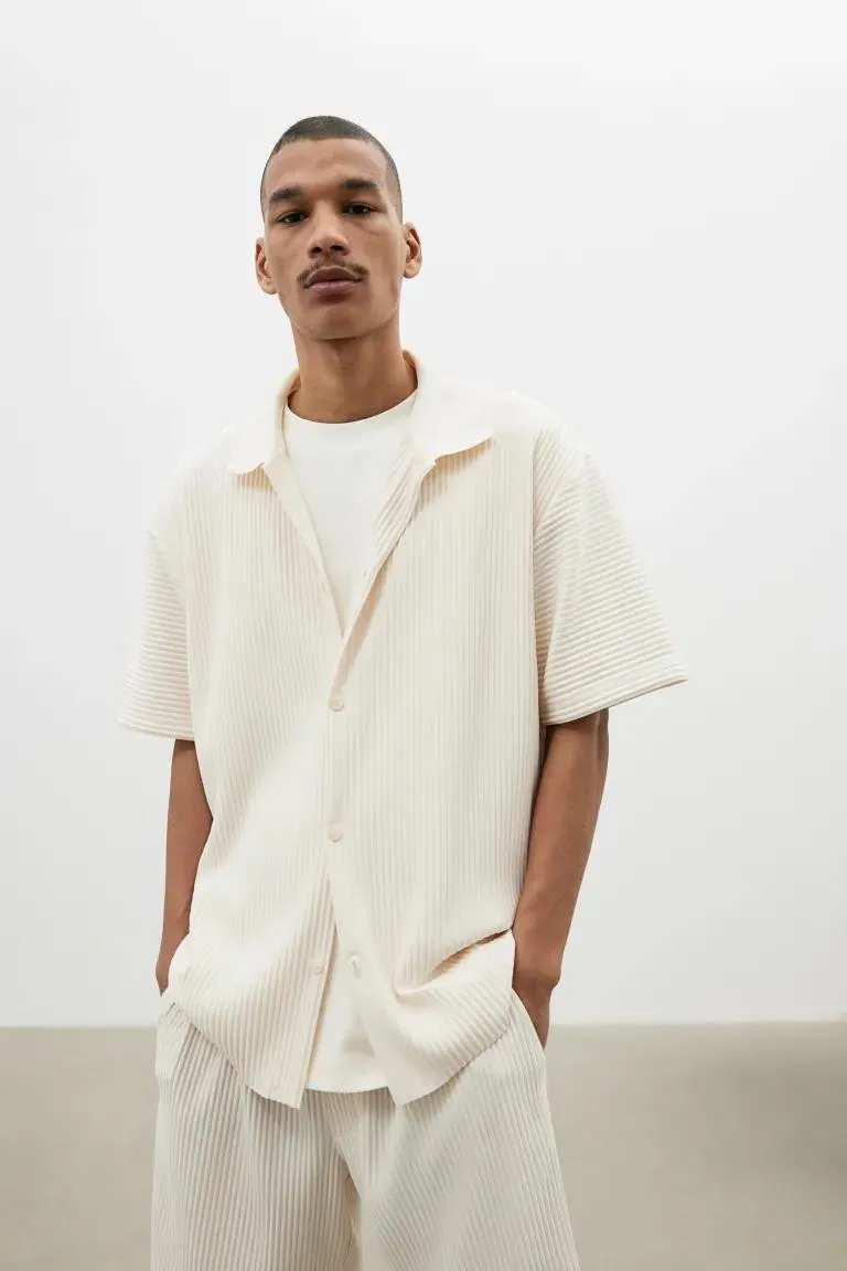 Πλισέ πουκάμισο Loose Fit