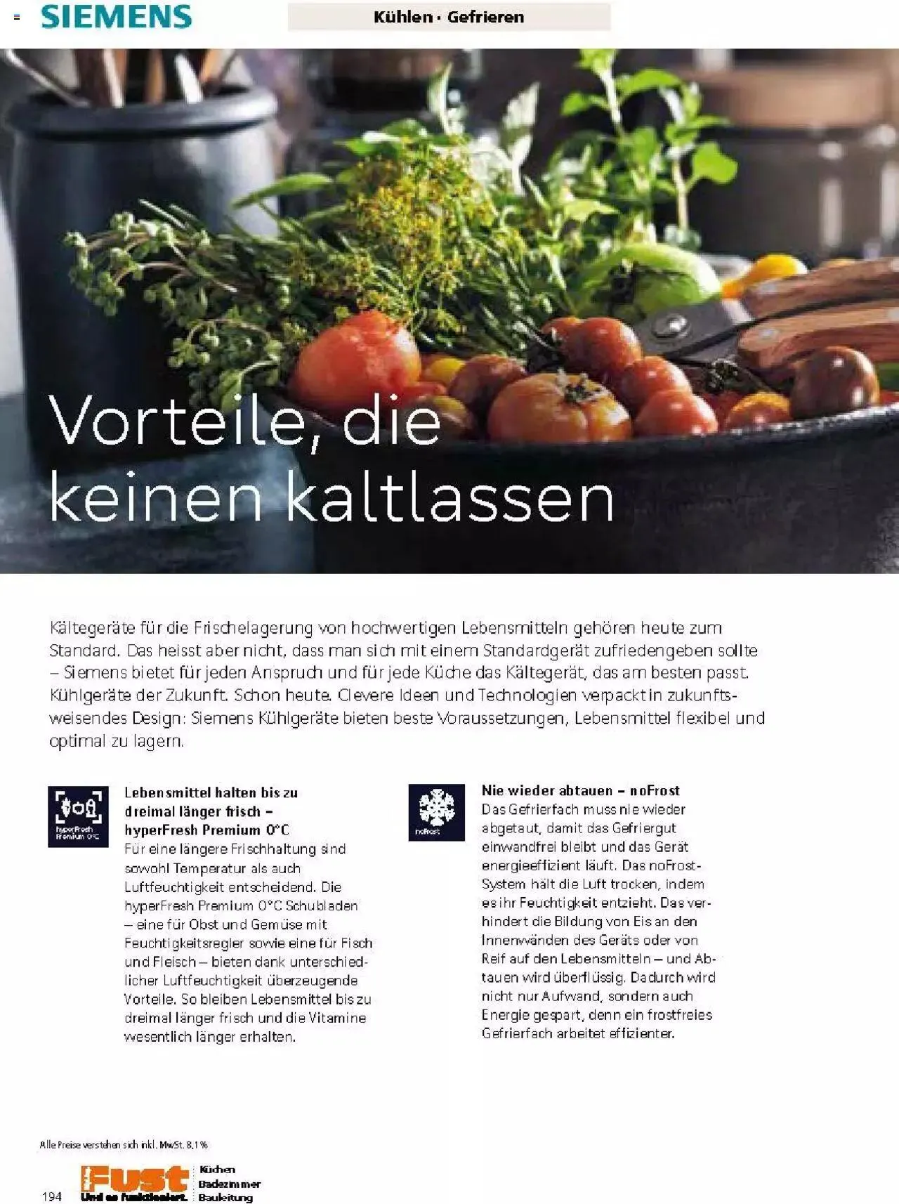 Fust Küchen- und Badezimmerprospekt von 4. März bis 31. Dezember 2024 - Prospekt seite  194