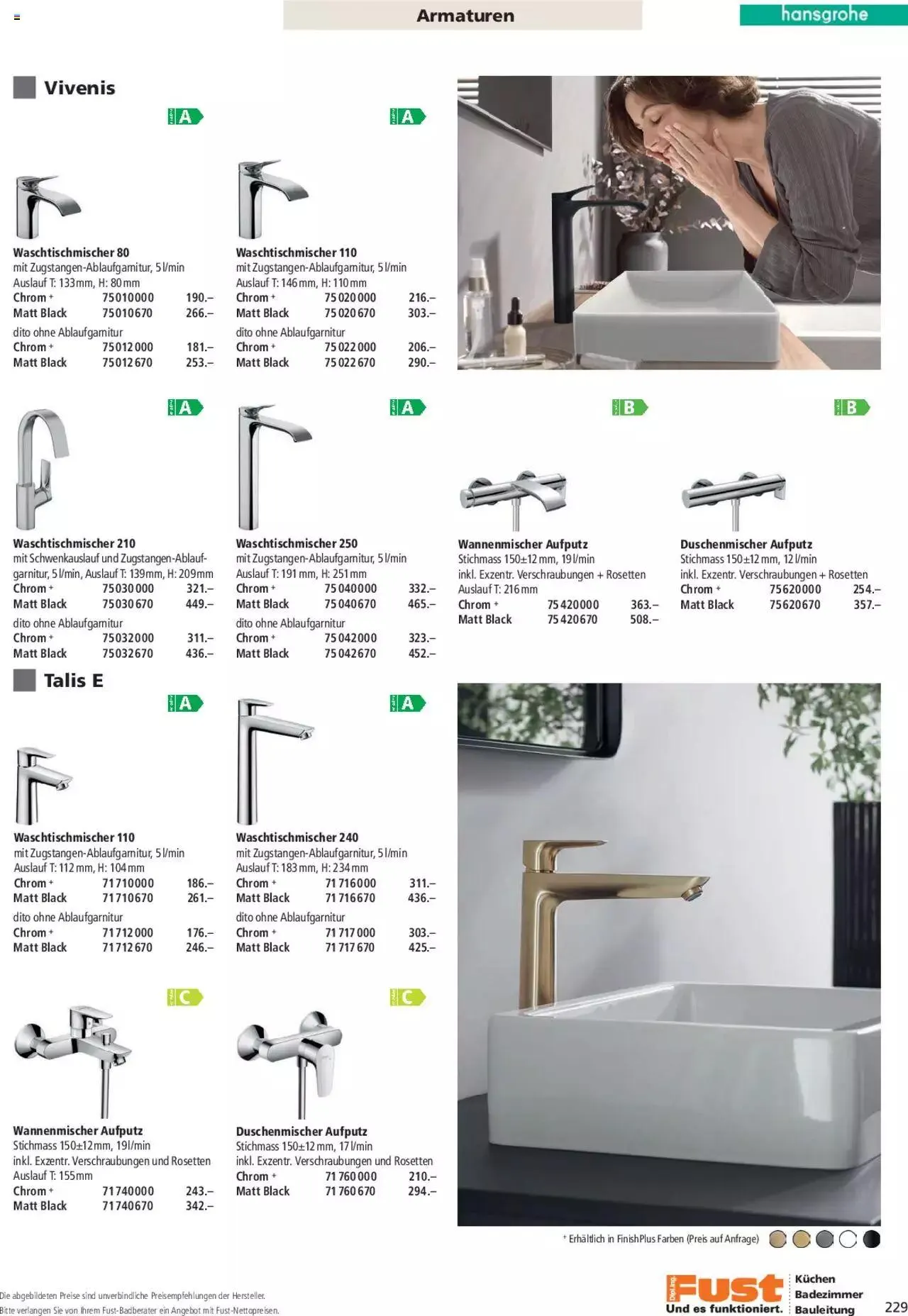 Fust Aktionen Badezimmermagazin von 17. April bis 31. Dezember 2024 - Prospekt seite  229