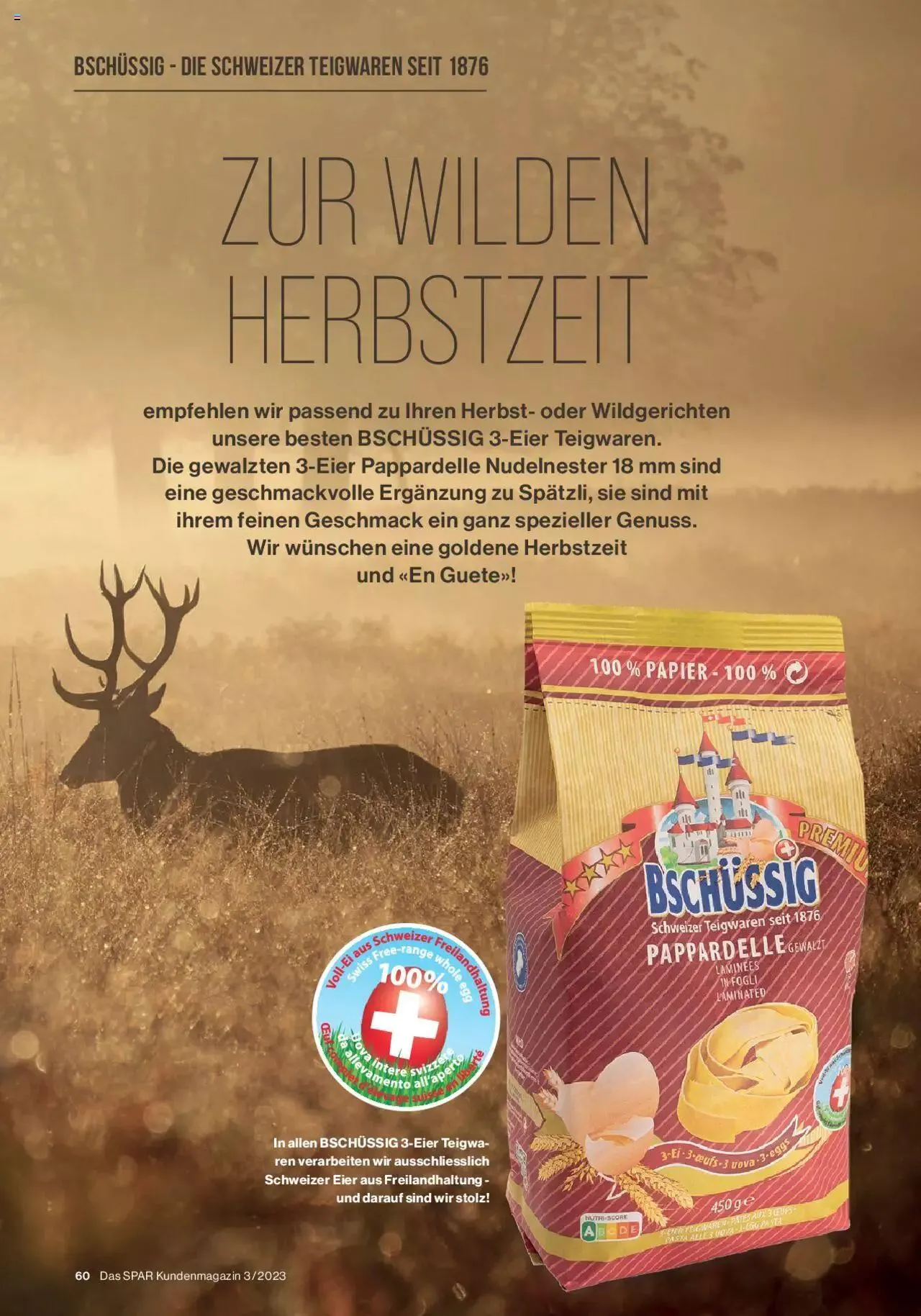 SPAR Kundenmagazin von 22. September bis 31. Dezember 2023 - Prospekt seite  60