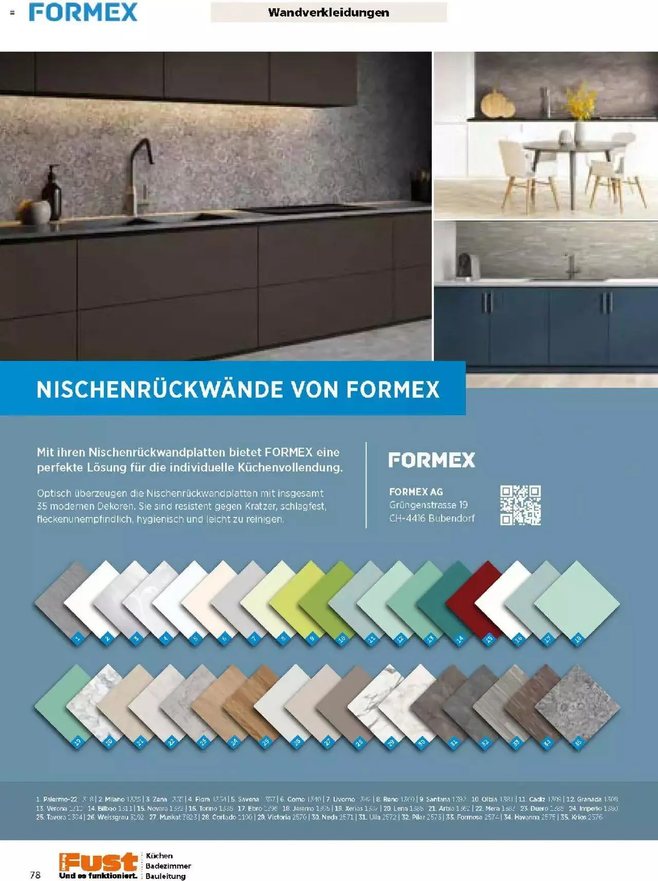 Fust Küchen- und Badezimmerprospekt von 4. März bis 31. Dezember 2024 - Prospekt seite  78