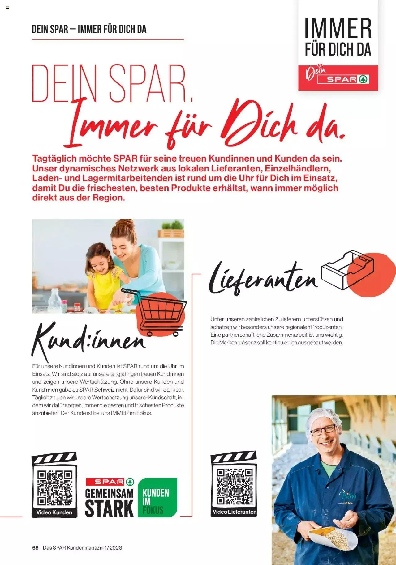 SPAR Kundenmagazin von 2. März bis 31. Dezember 2023 - Prospekt seite 68