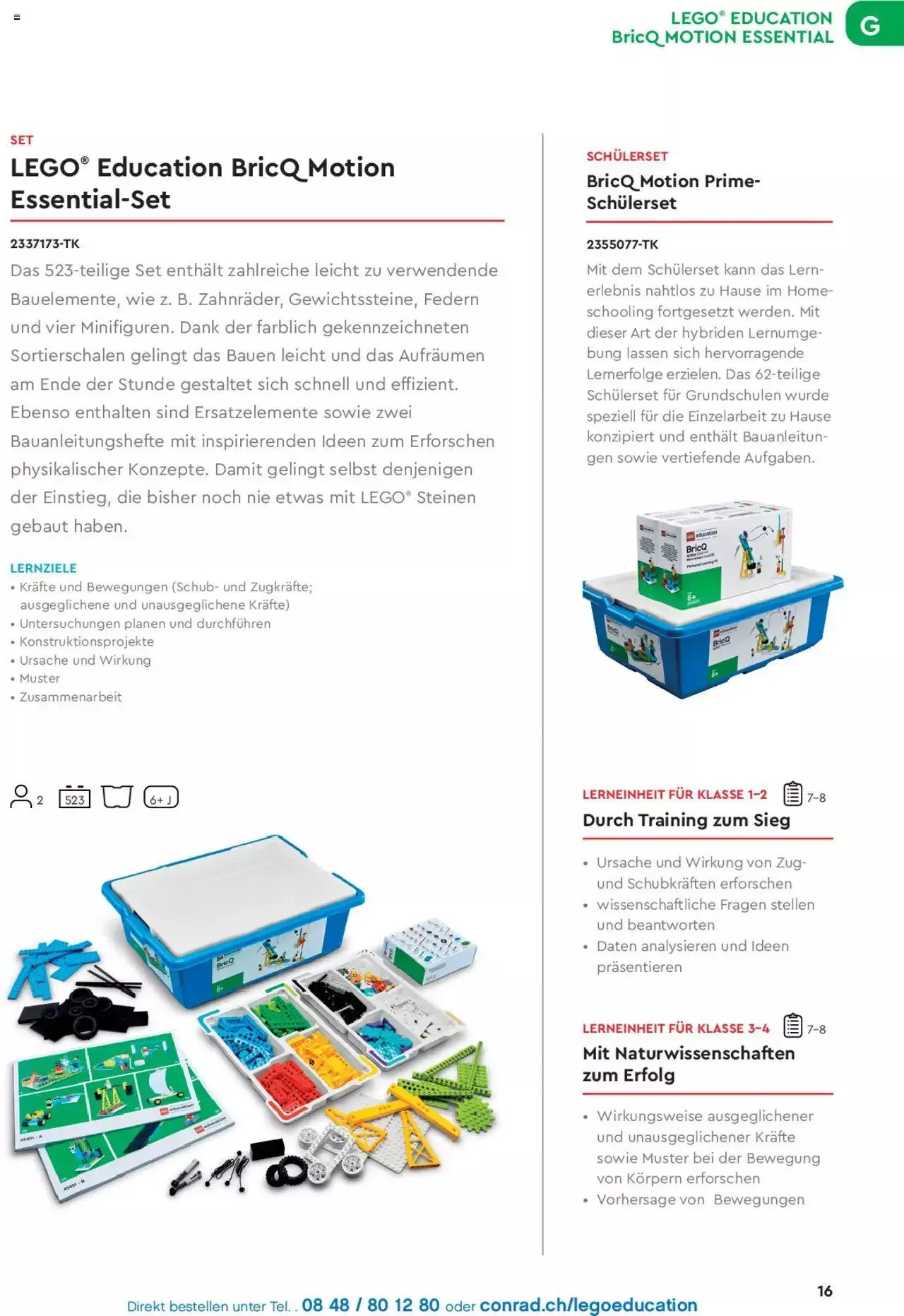 Conrad - Lego Education Lernkonzepte von 6. April bis 31. Dezember 2023 - Prospekt seite 17