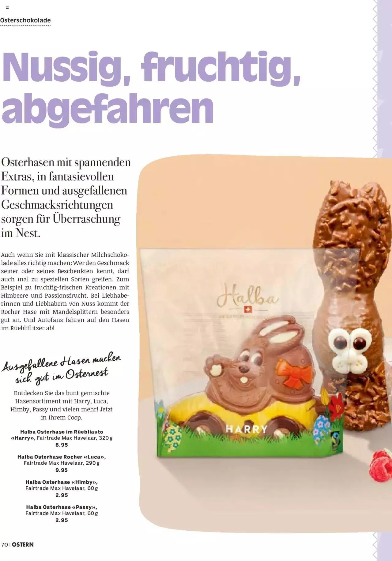 Coop Aktionen Ostern von 28. März bis 31. Dezember 2023 - Prospekt seite  70