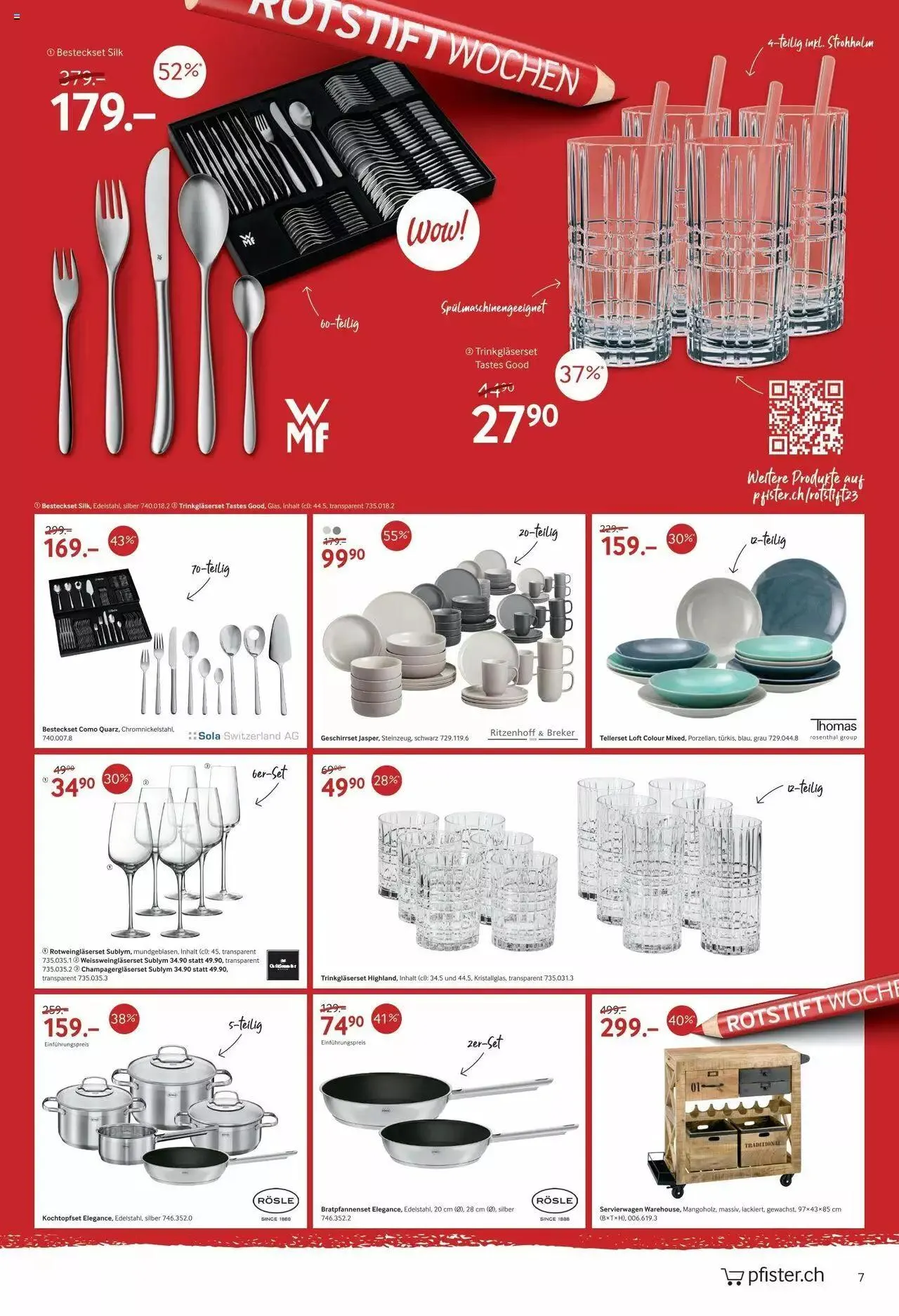 Pfister Aktionen von 27. Juni bis 21. August 2023 - Prospekt seite  7