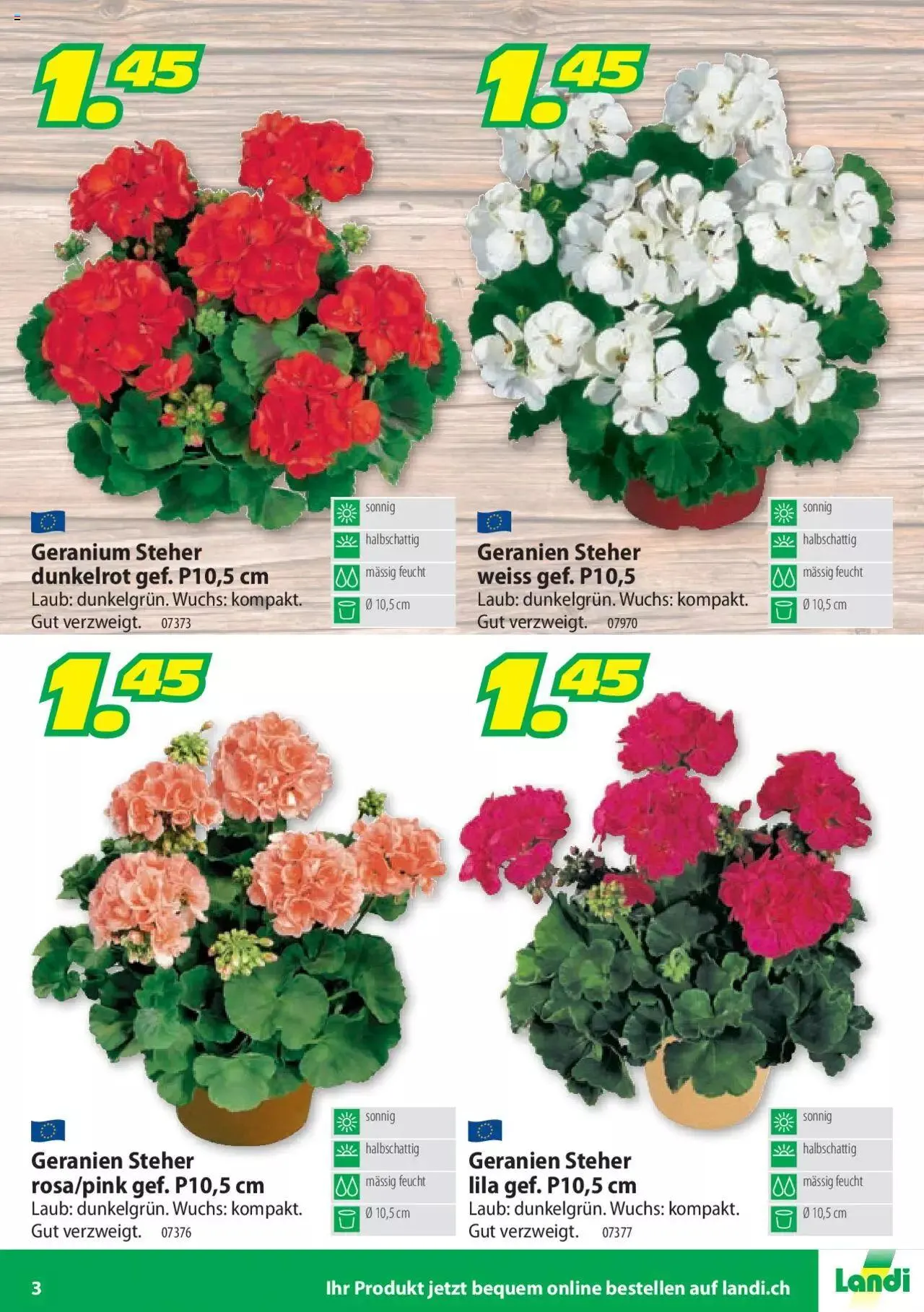 Landi - Geranien 2022 von 20. April bis 31. Dezember 2023 - Prospekt seite 3